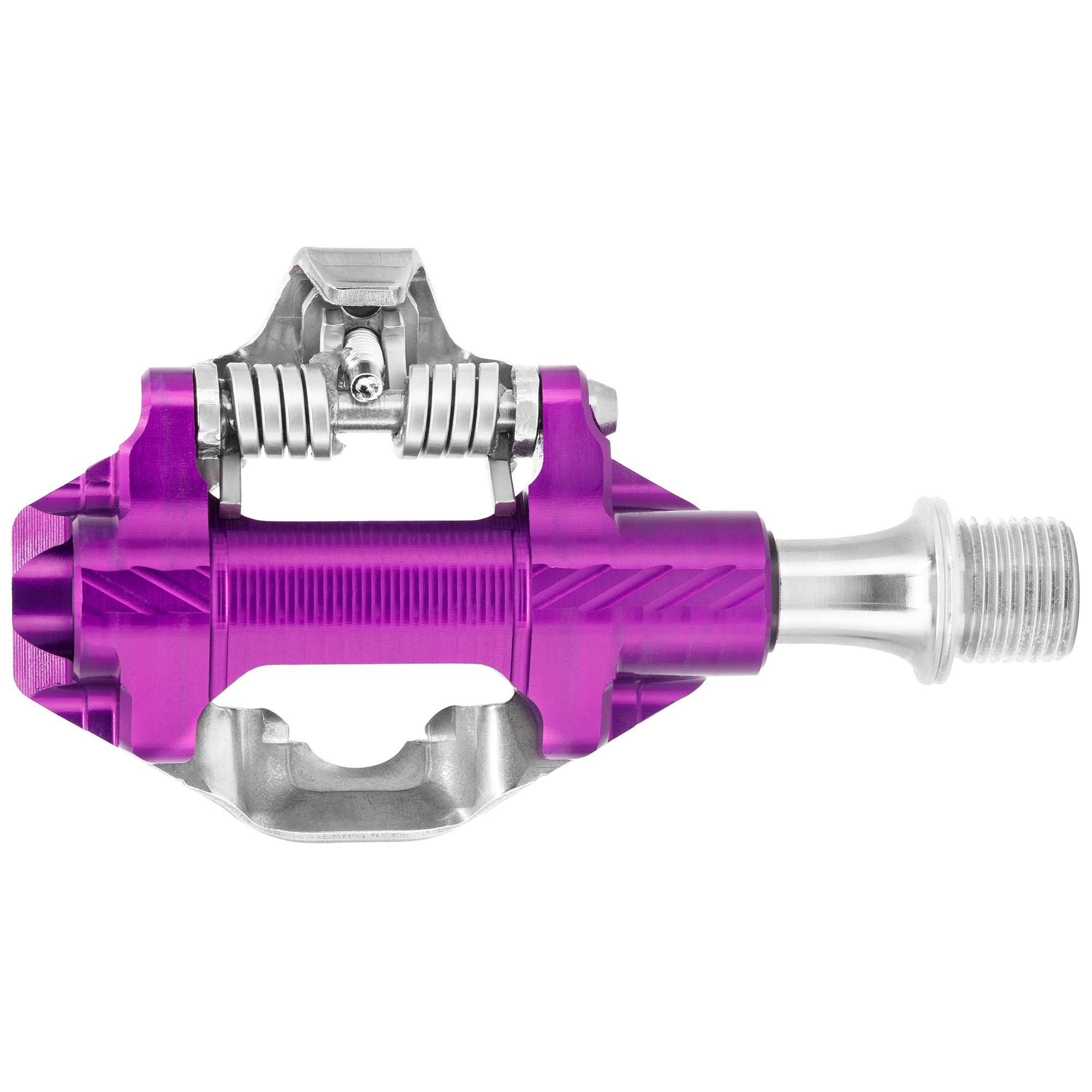 Wolf Tooth DEL Gravel Clipless Pedals Ultraviolet Purple