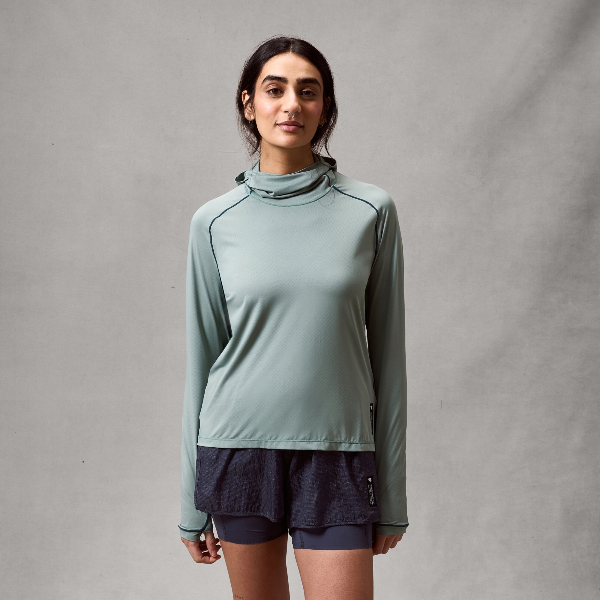 Women's Alltrack Rout Scuba Hoodie Sage Green / XS