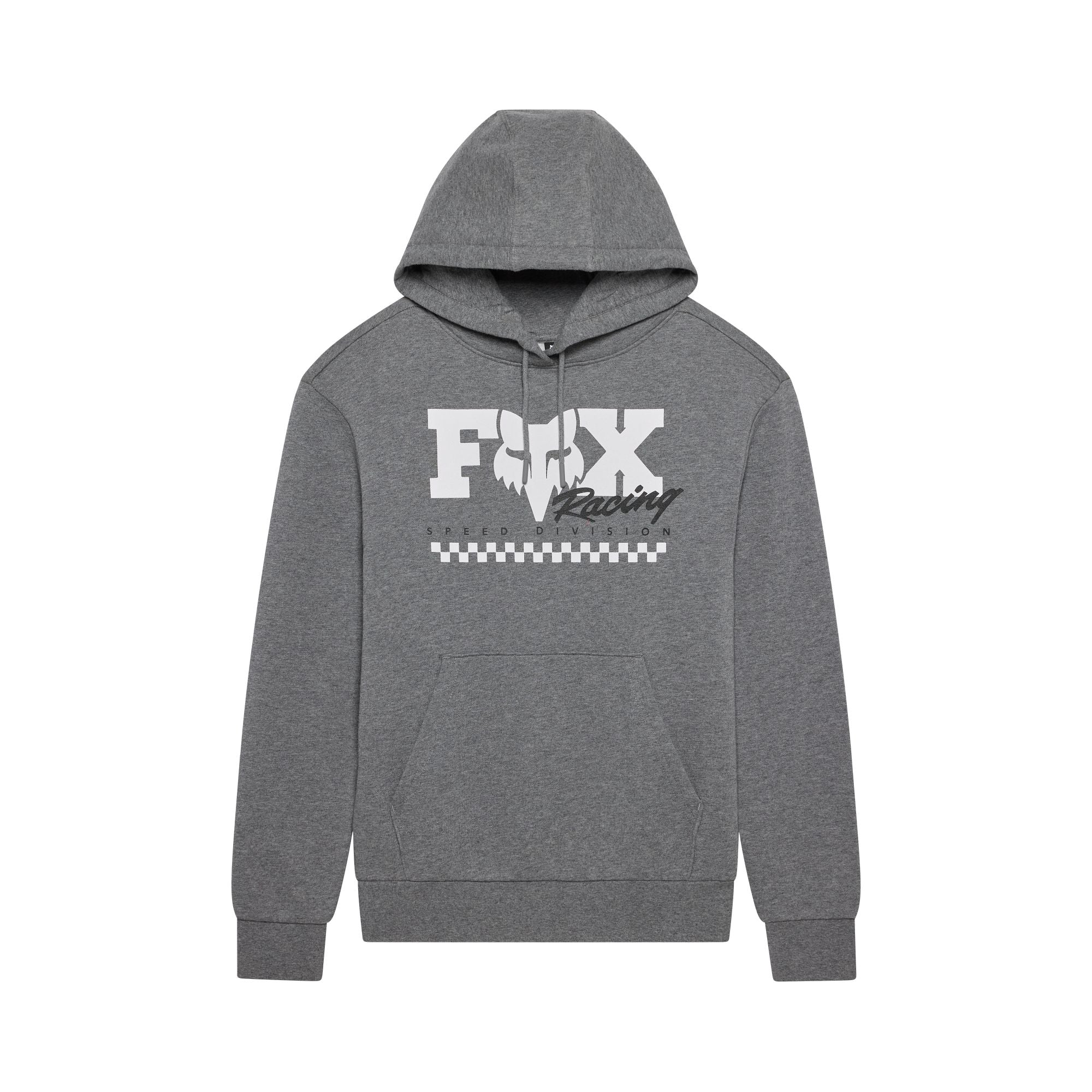 Womens Checker Pullover Hoodie Heather Graphite / XS