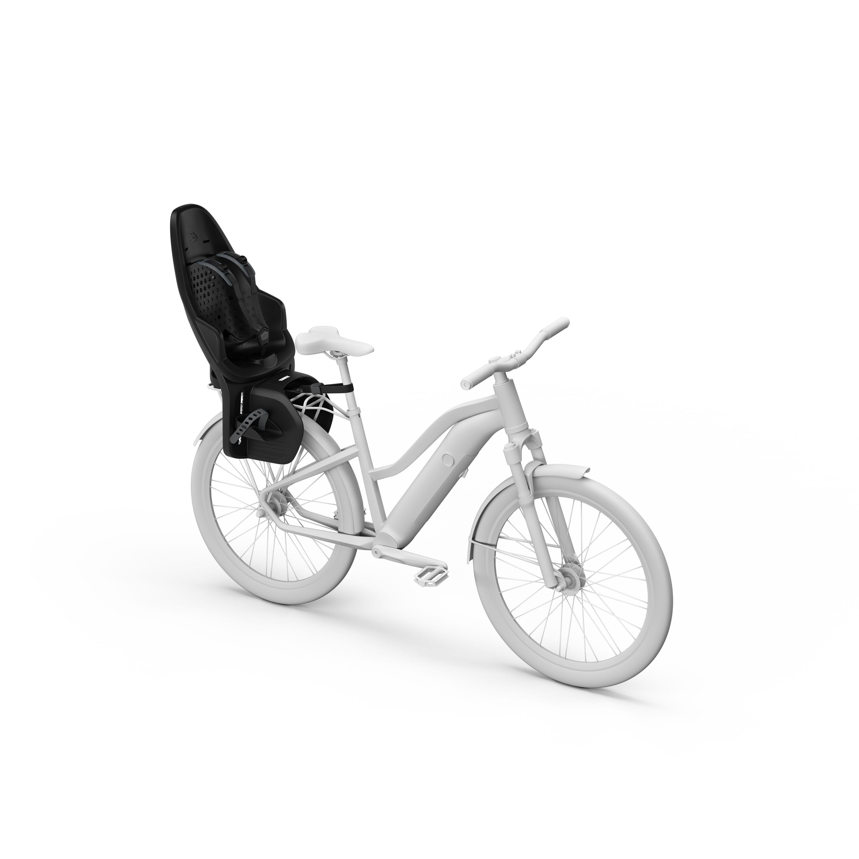 Yepp 2 Maxi Rack Mounted Childseat - MIK HD Black