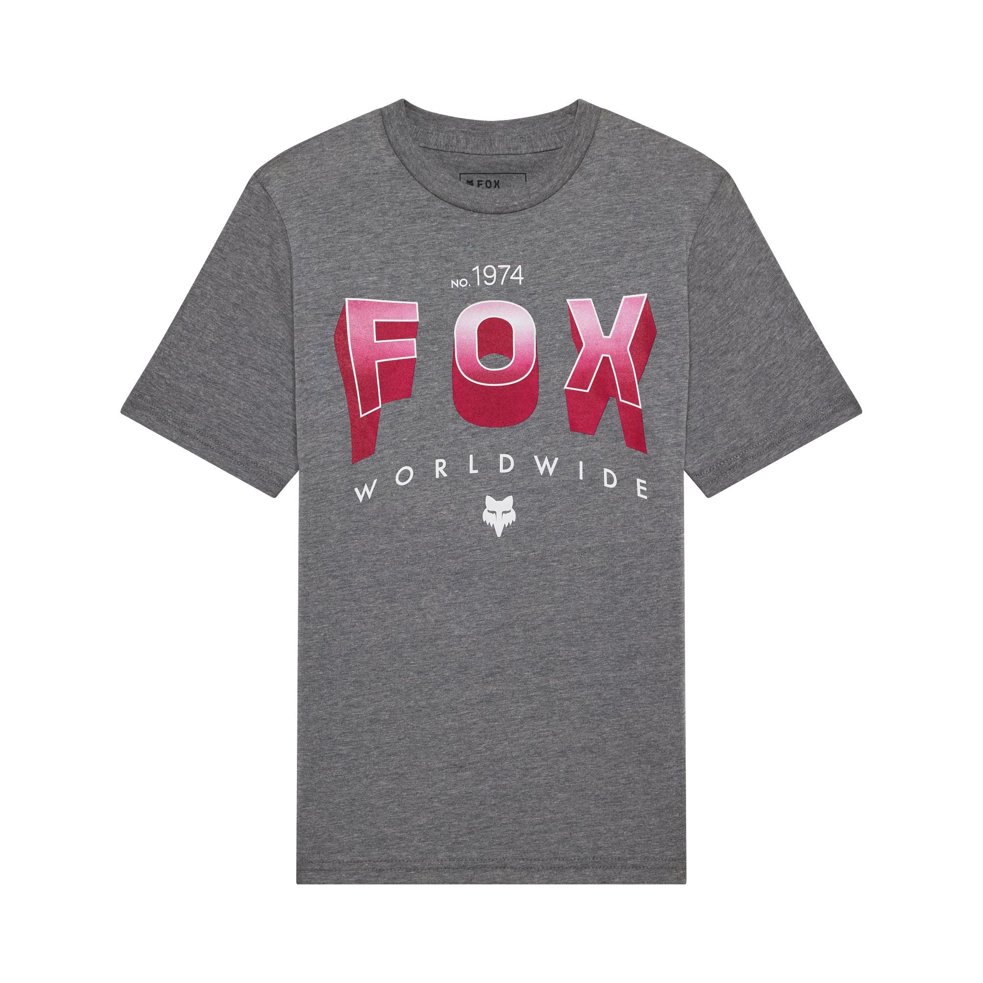 Youth Block Tee Heather Dark Grey / YS