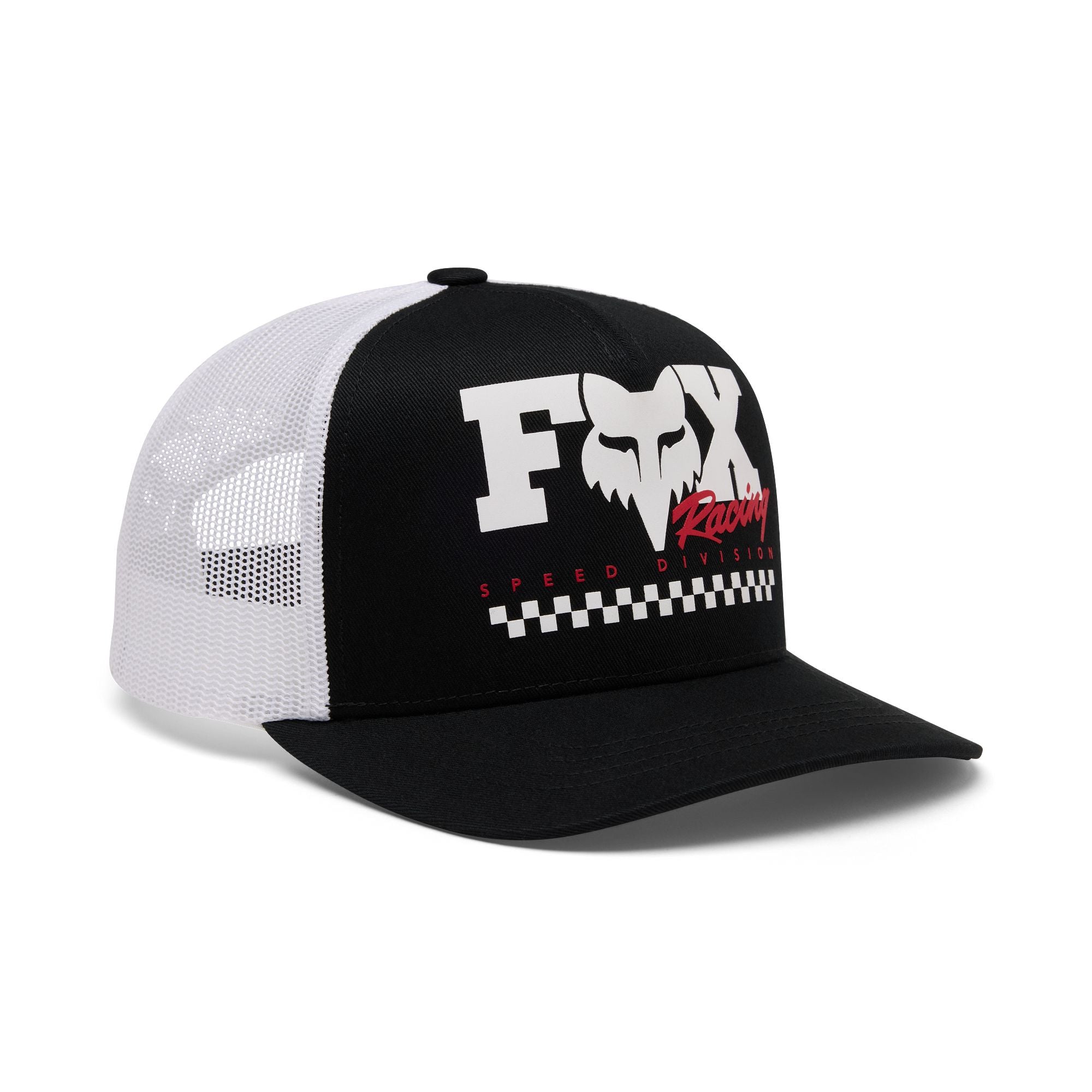 Youth Checker Mesh Trucker Hat Black / OS