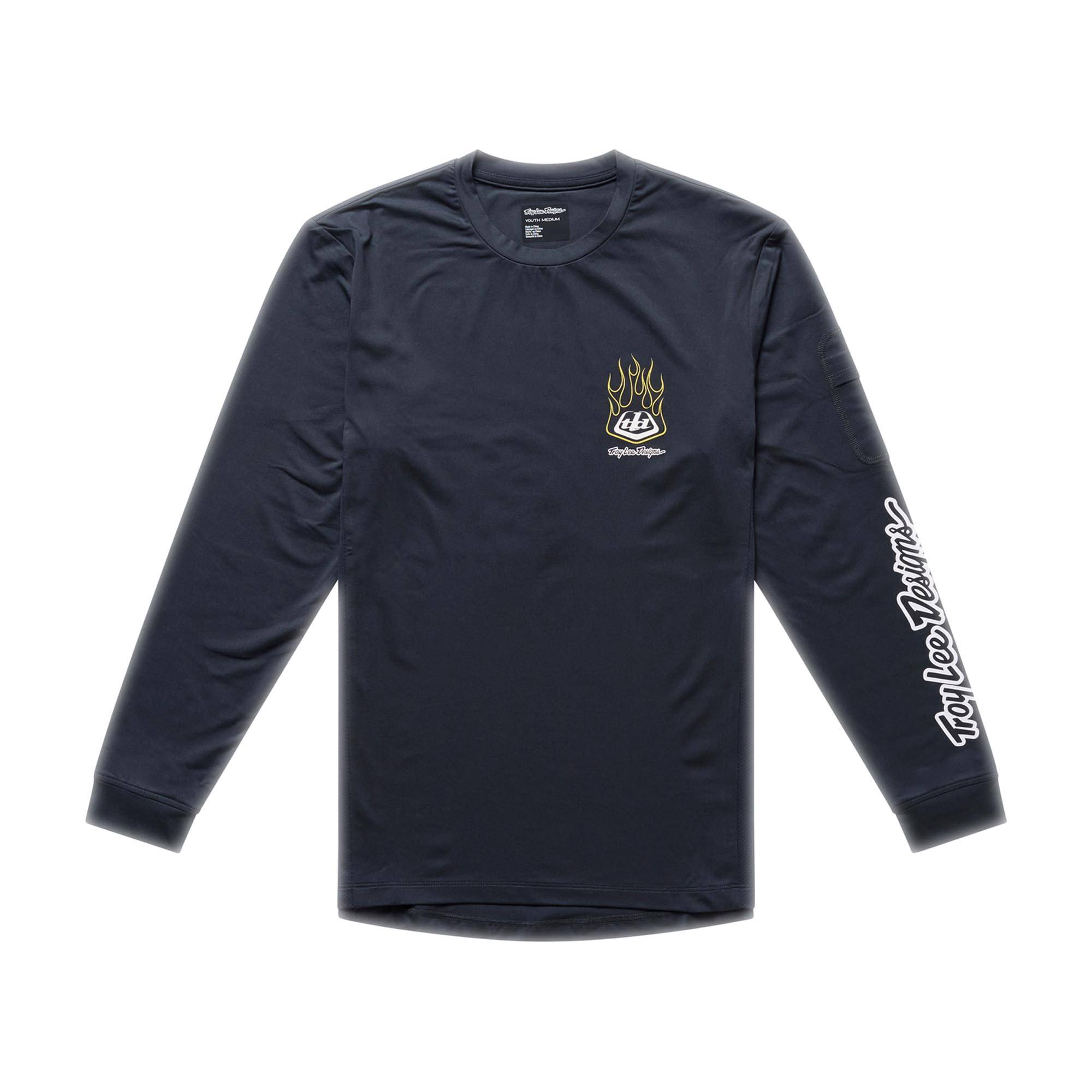 Youth Ruckus Ride Long Sleeve Tee Pressed - Carbon / XS