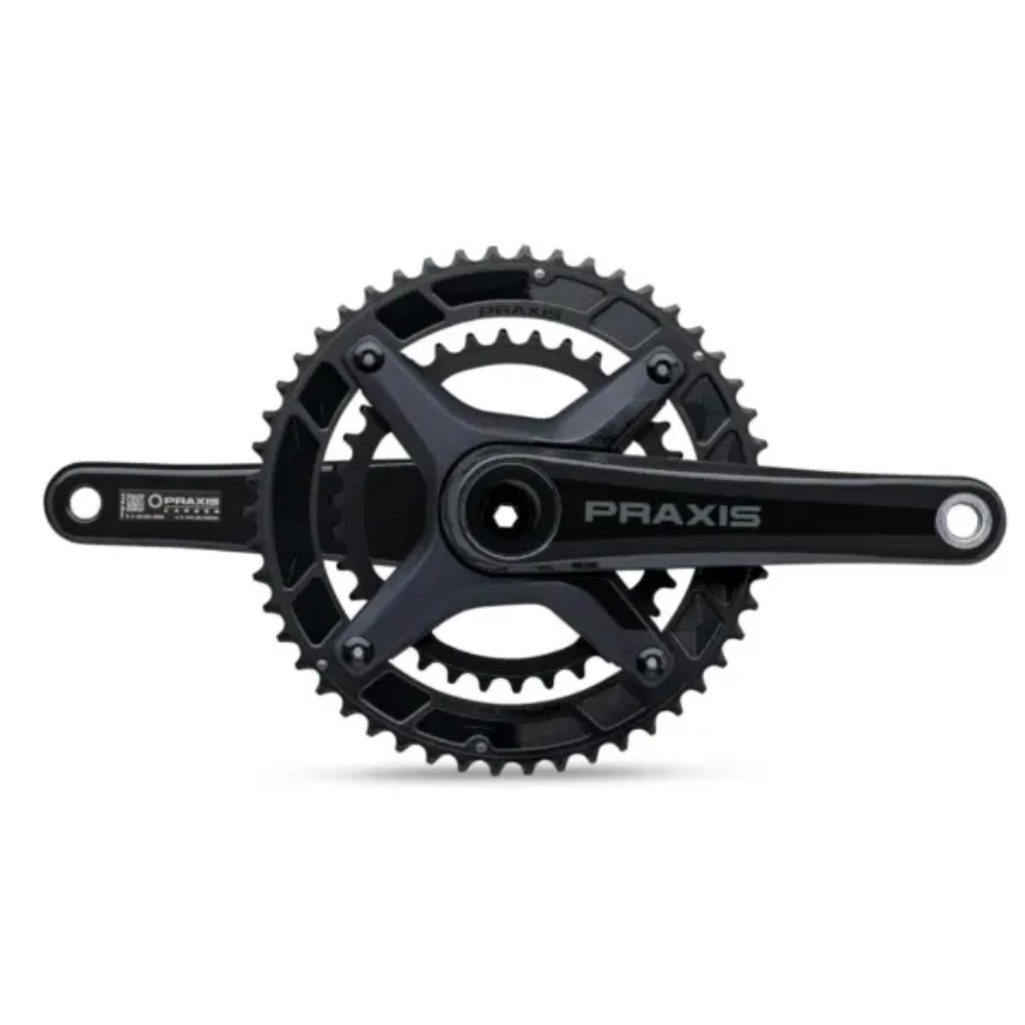 Zayante Carbon Road Double Chainset Black / 160mm - 48/32t