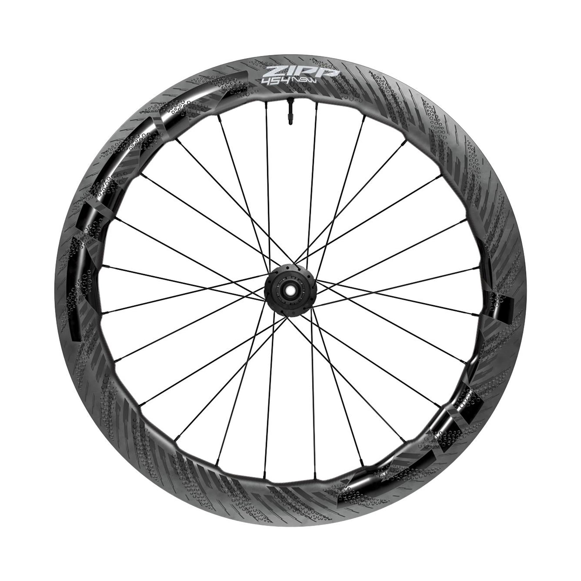 Zipp 454 NSW Carbon Disc Brake Front Wheel Black / 12 x 100mm