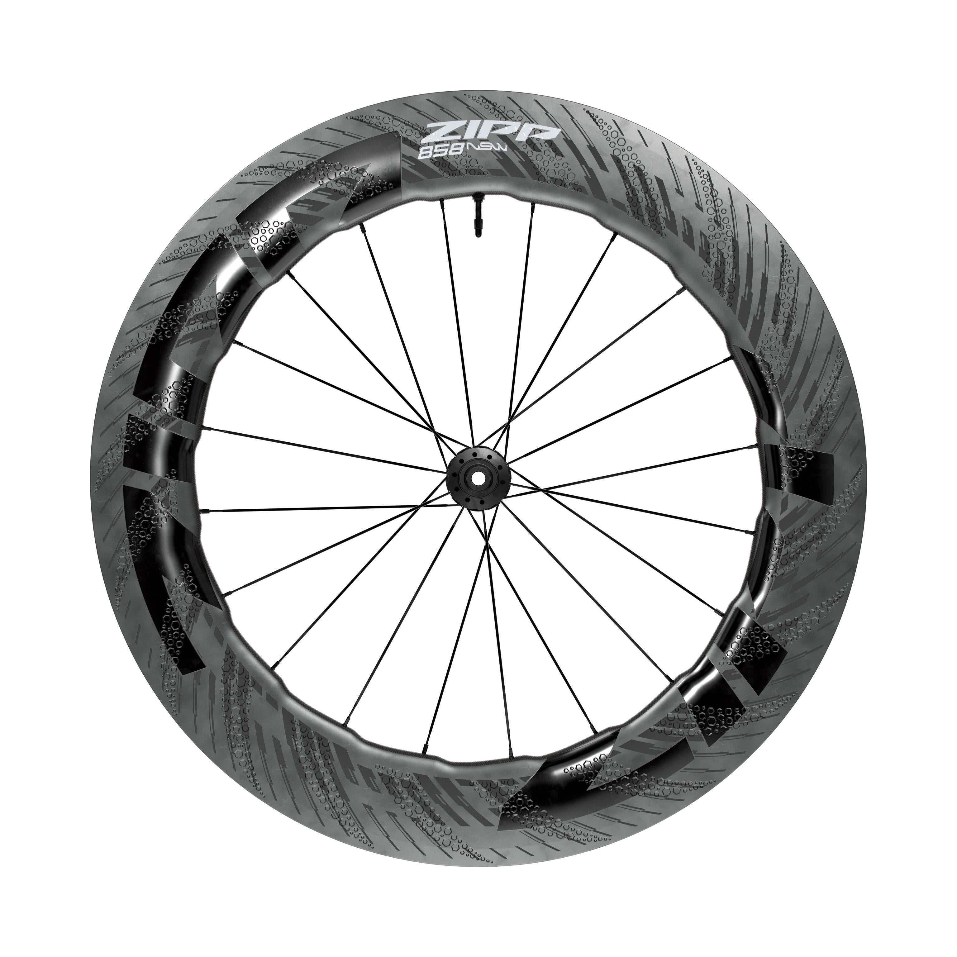 Zipp 858 NSW Carbon Disc Brake Rear Wheel Black / 12 x 142mm HG
