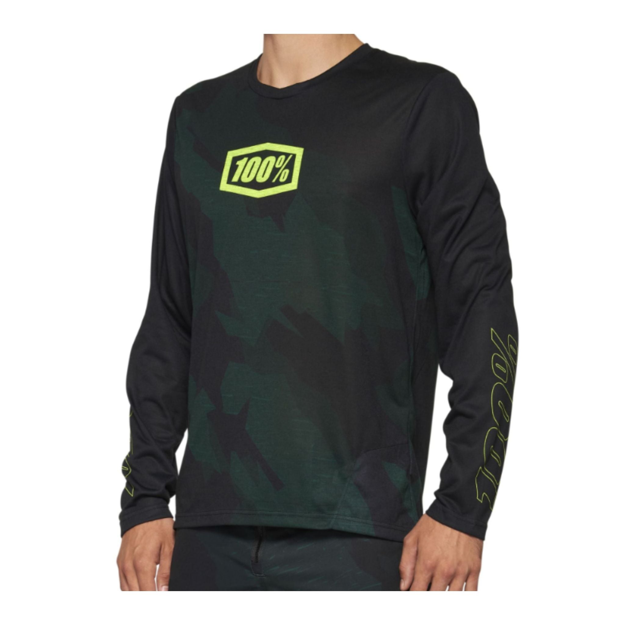 100% Airmatic Long Sleeve Limited Edition Jersey Black Camo / S