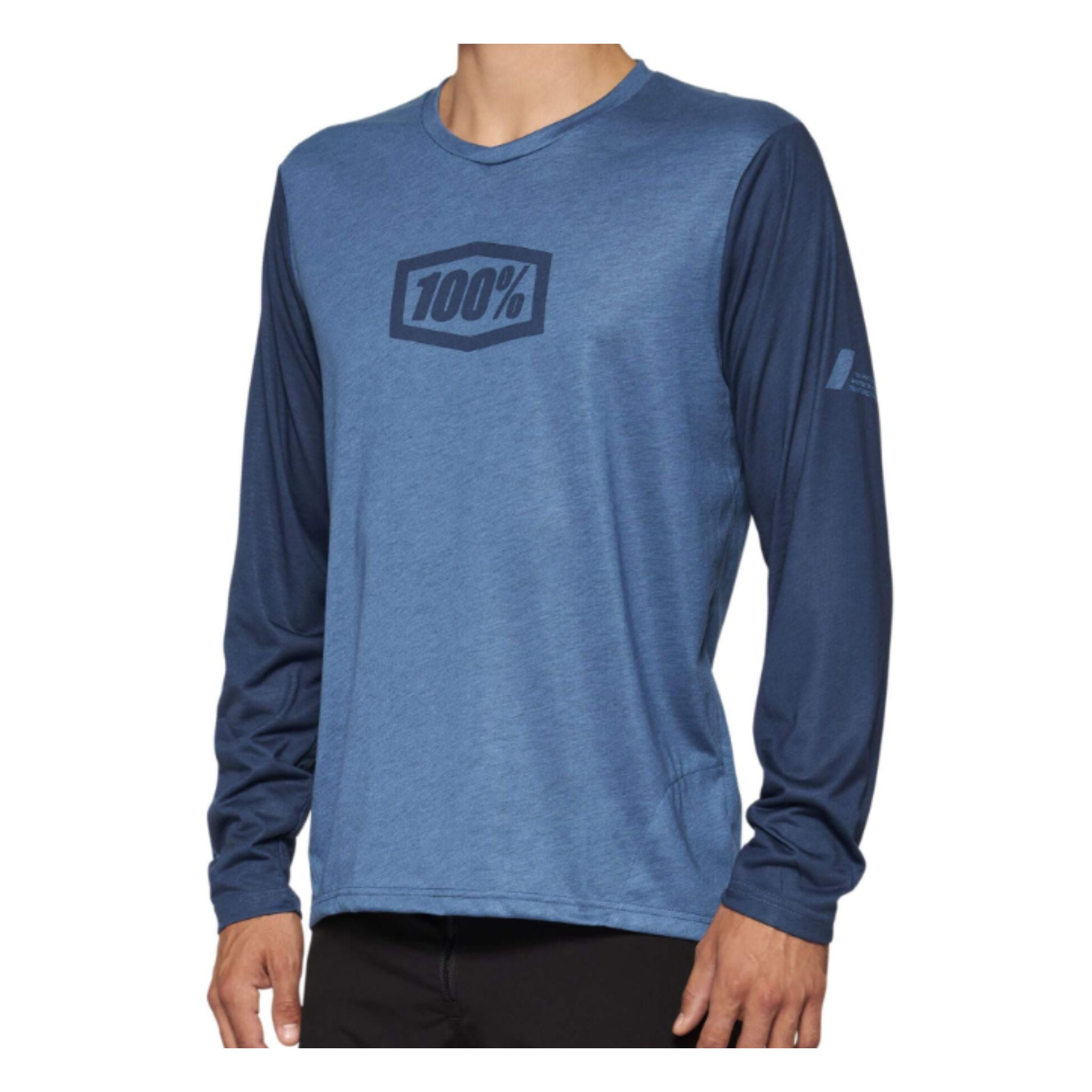 100% Airmatic Long Sleeve MTB Jersey Slate Blue / S