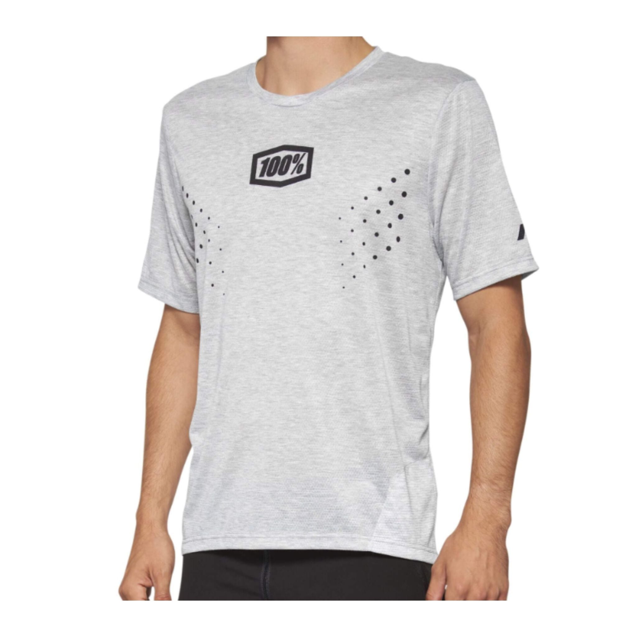100% Airmatic Mesh Short Sleeve MTB Jersey Grey / S