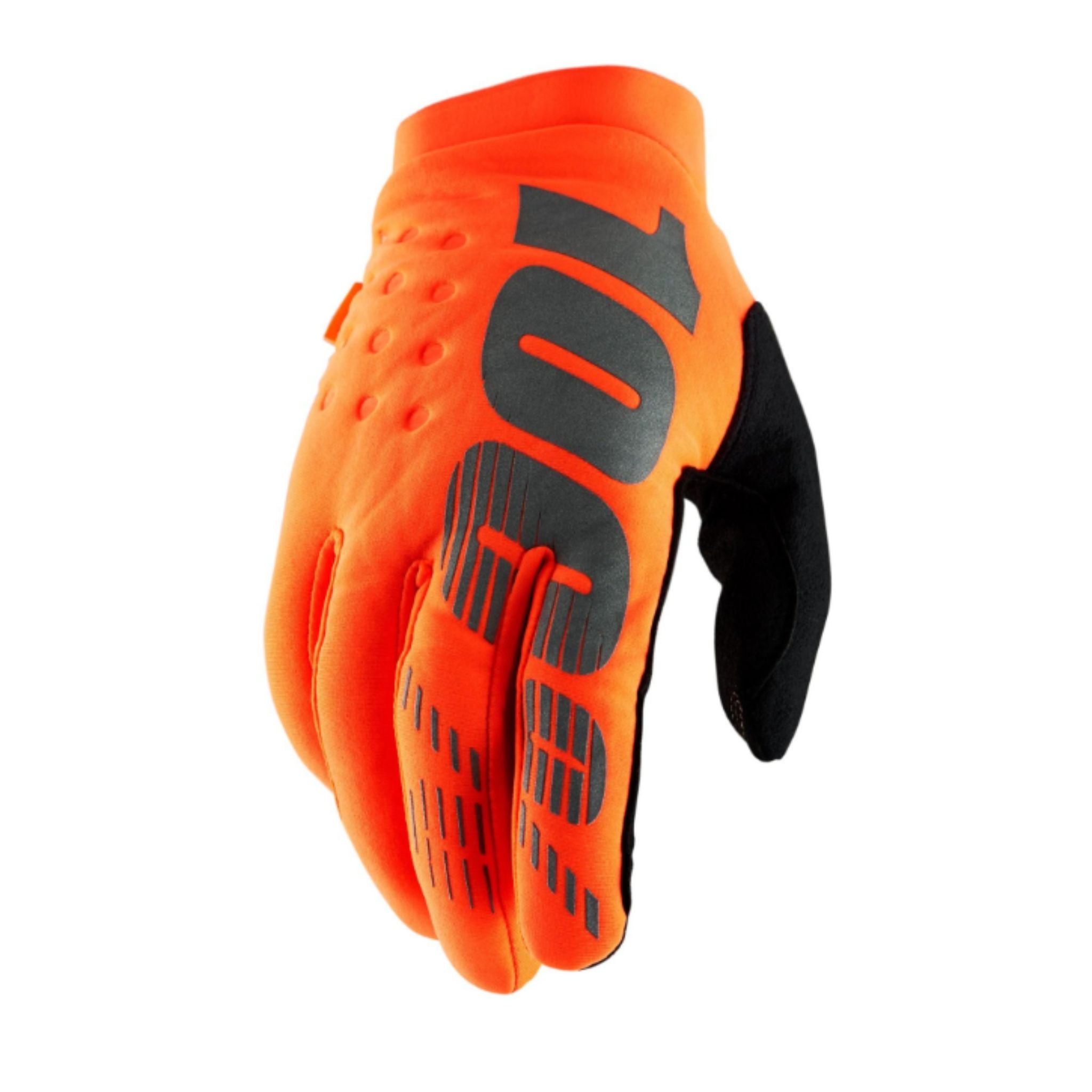 100% Brisker Glove 2021 Fluo Orange/Black / S
