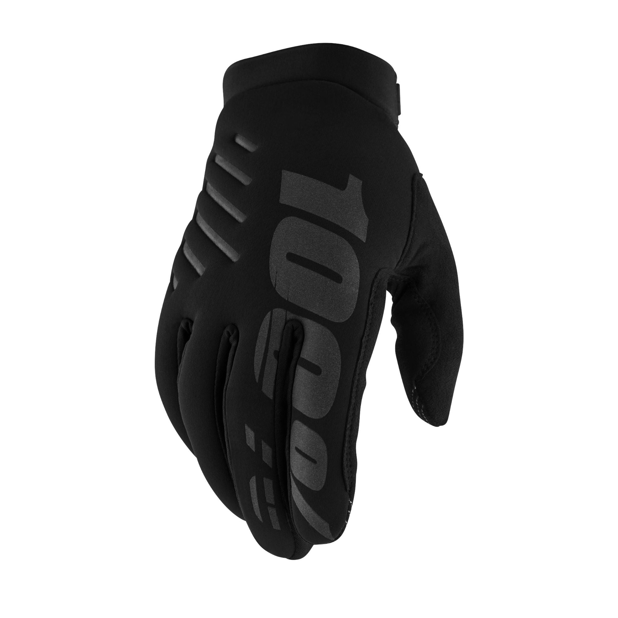 100% Brisker Gloves Black / Grey / S