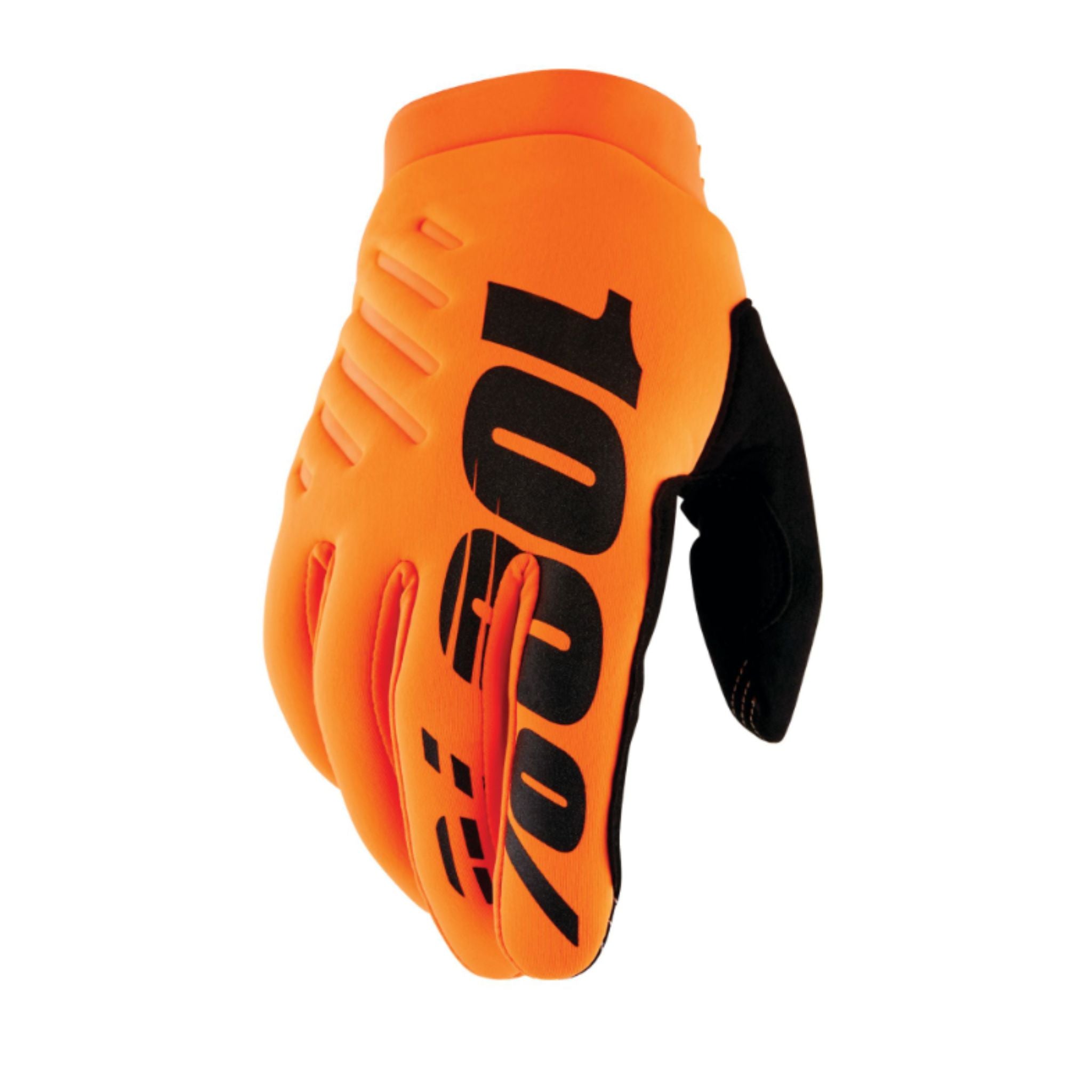 100% Brisker Youth Gloves Fluo Orange / S