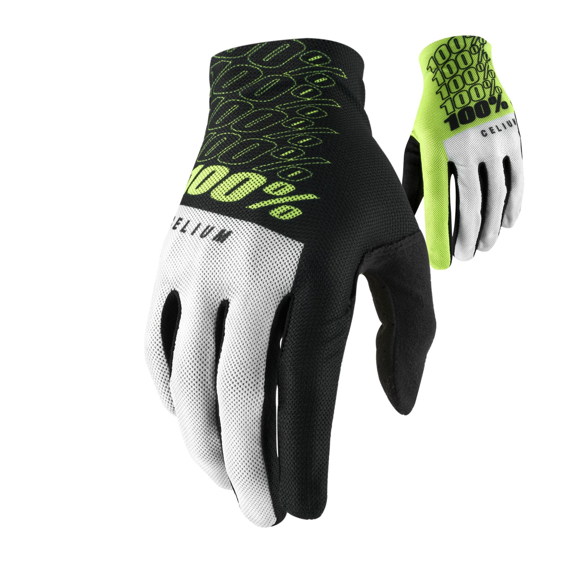100% Celium Gloves Fluo Yellow / S
