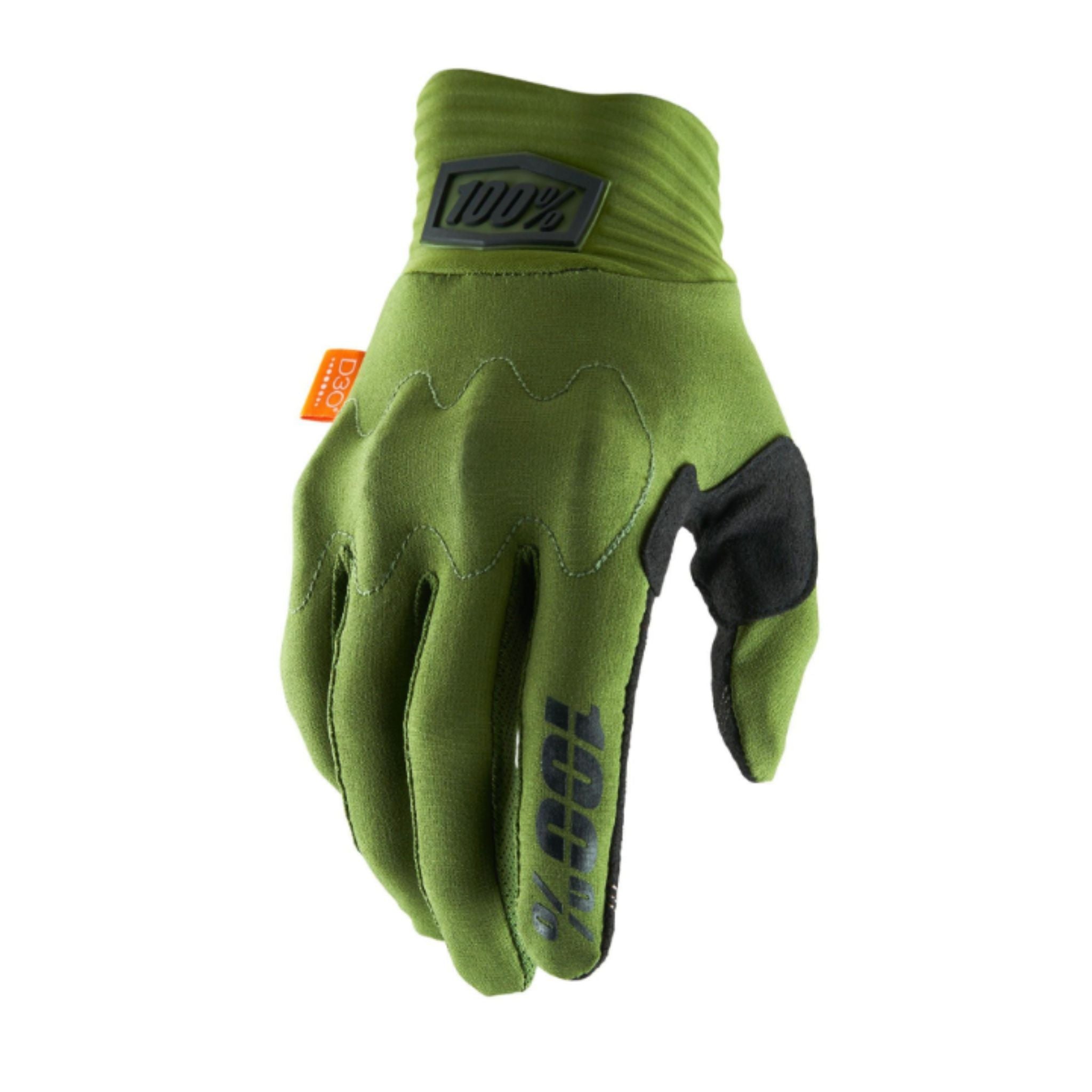 100% Cognito D3O MTB Gloves Army Green/Black / S