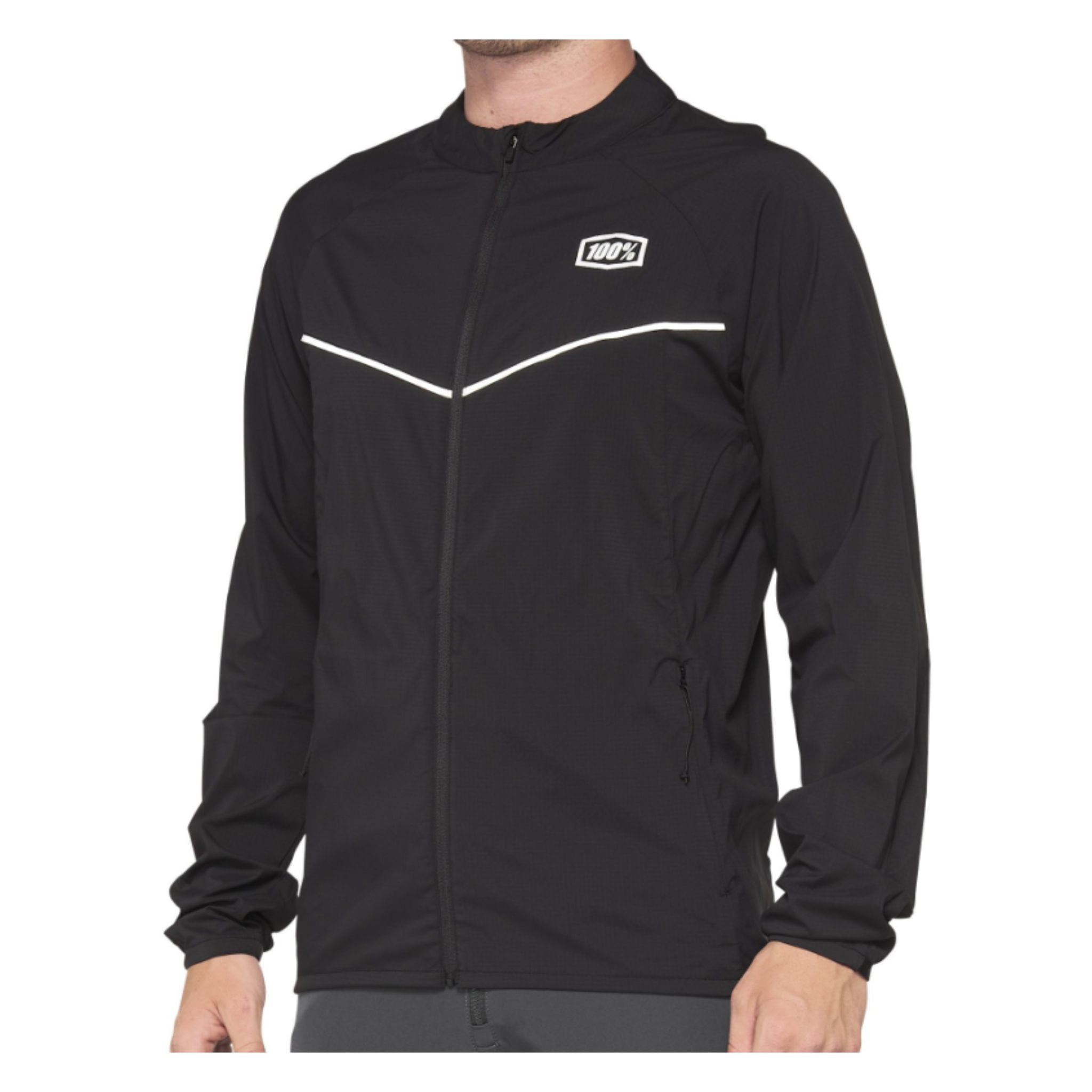 100% Corridor Stretch Windbreaker Black / S