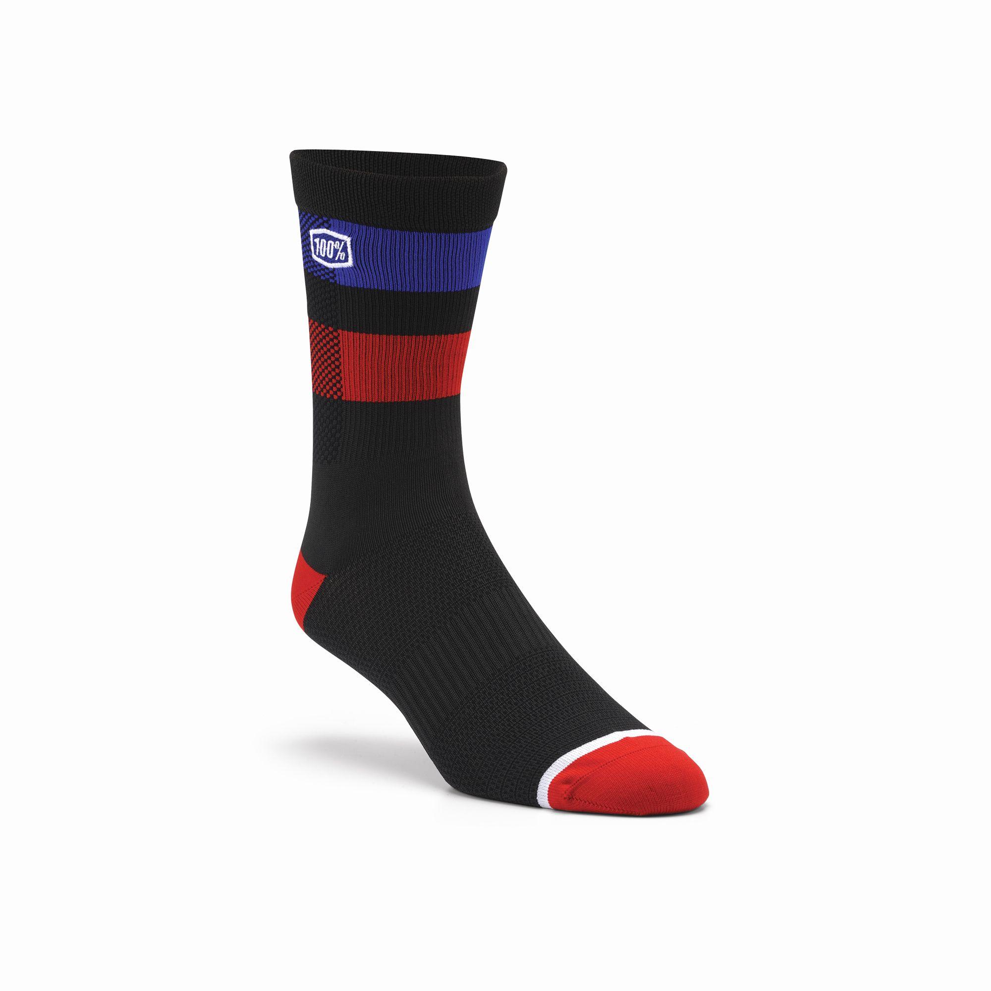 100% Flow Performance MTB Socks Black / S/M