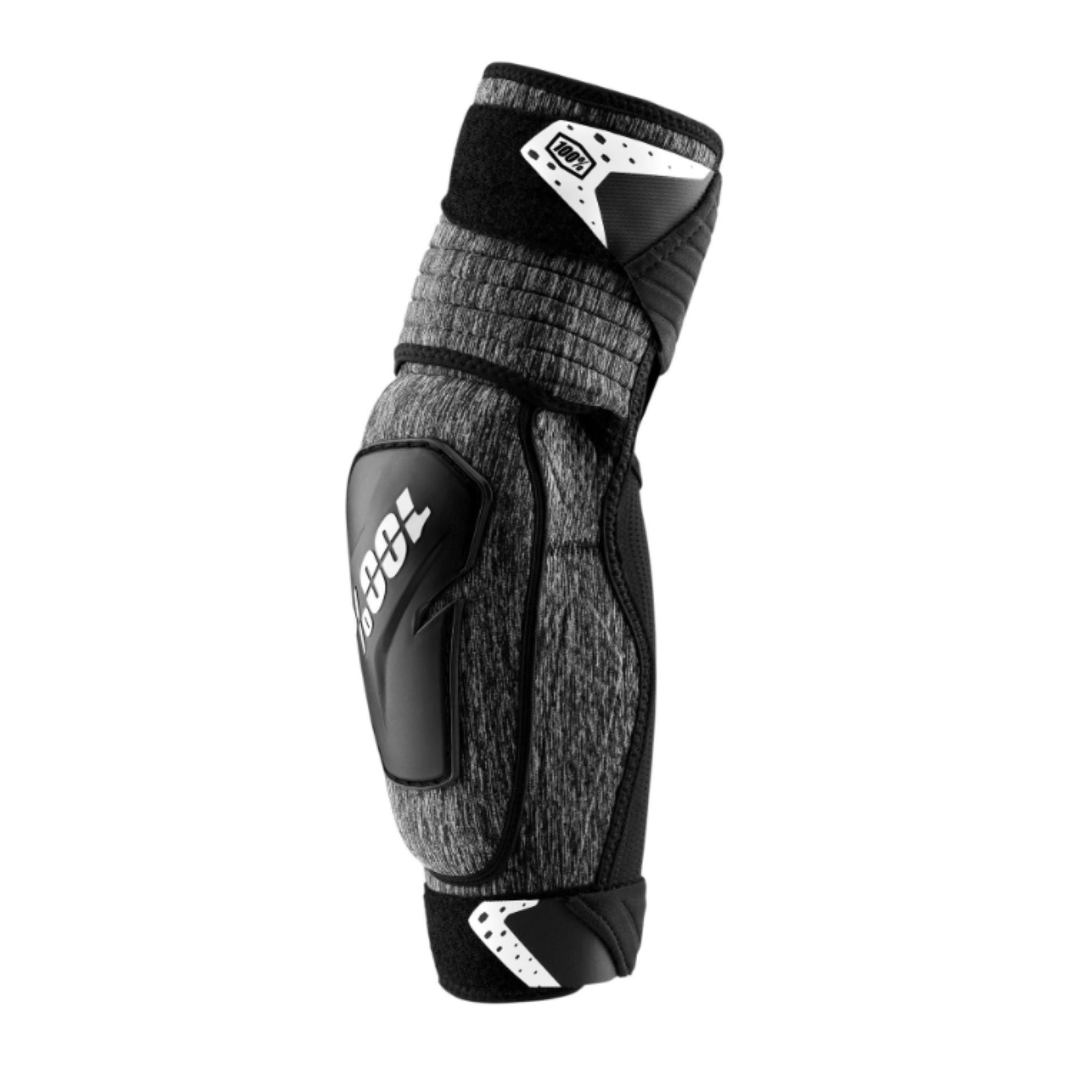 100% Fortis Elbow Guards Heather Grey/Black / S/M