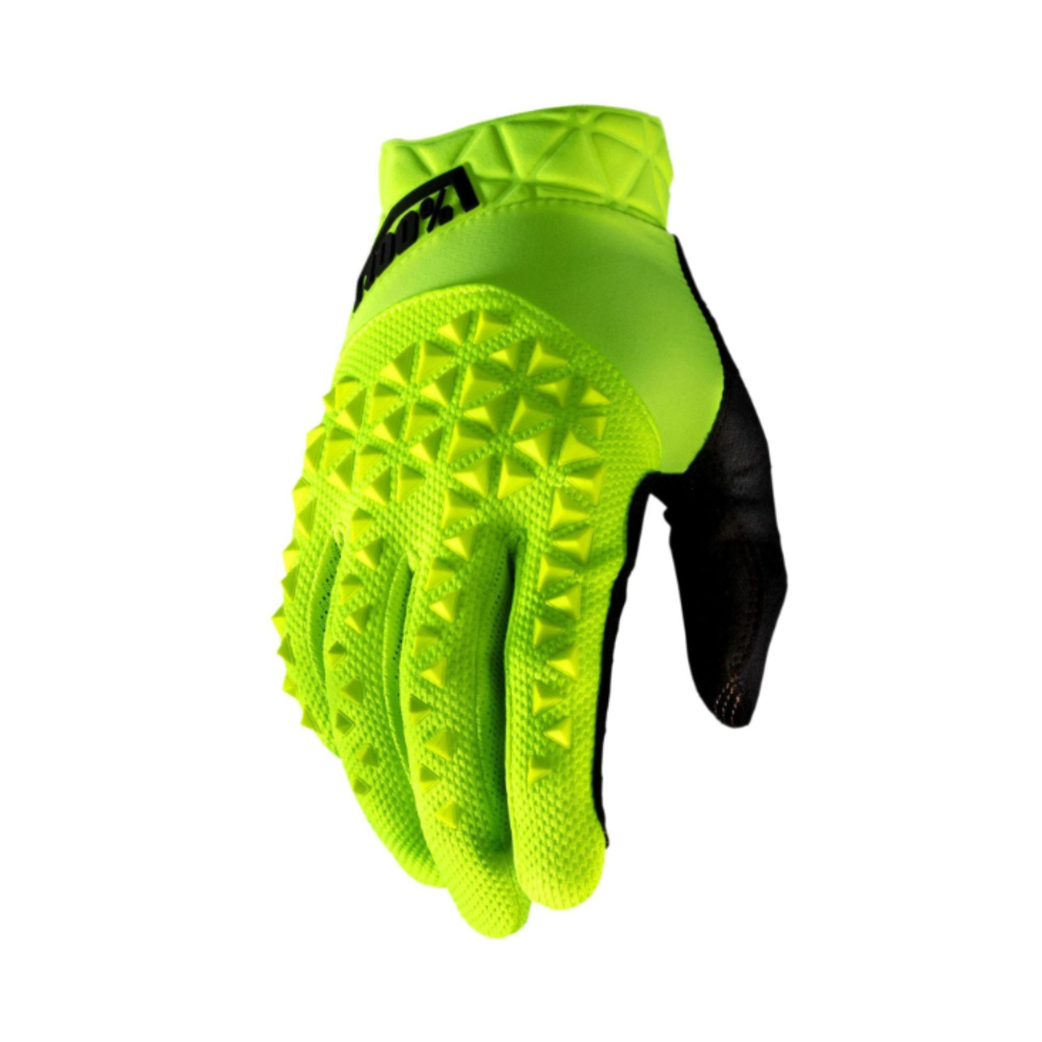 100% Geomatic MTB Gloves Fluo Yellow / S