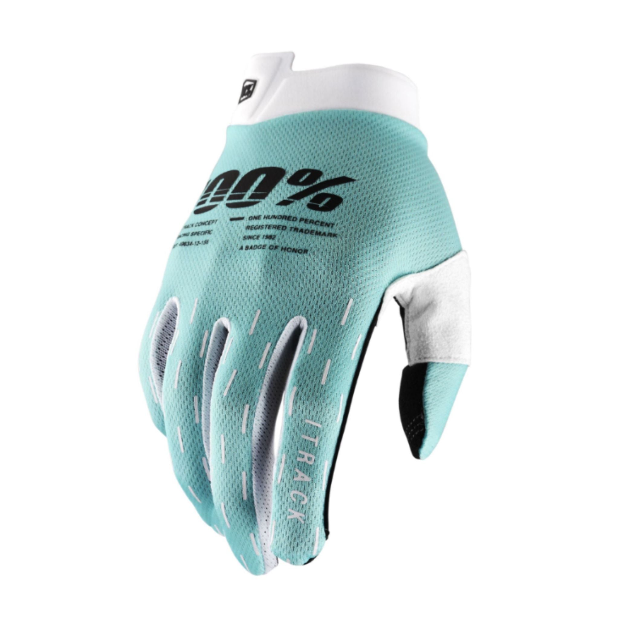 100% iTrack Gloves Aqua / S