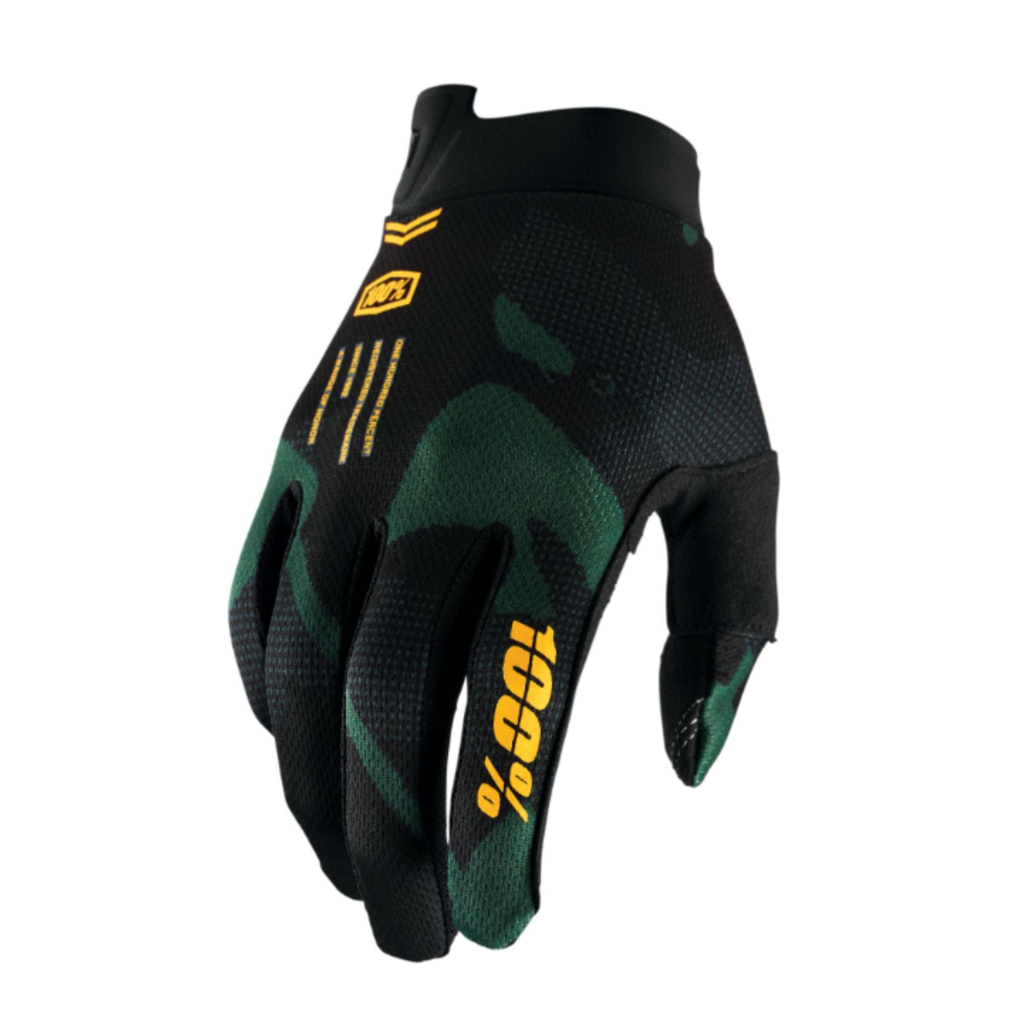 100% iTrack Youth Gloves Sentinel Black / S