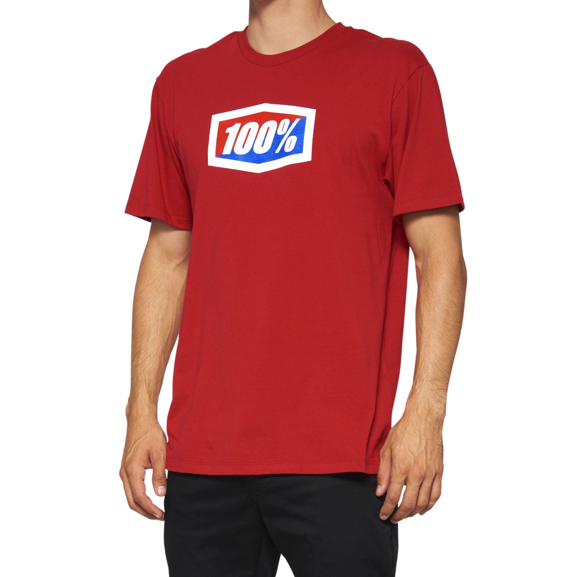 100% Official Short Sleeve T-Shirt Red / XL