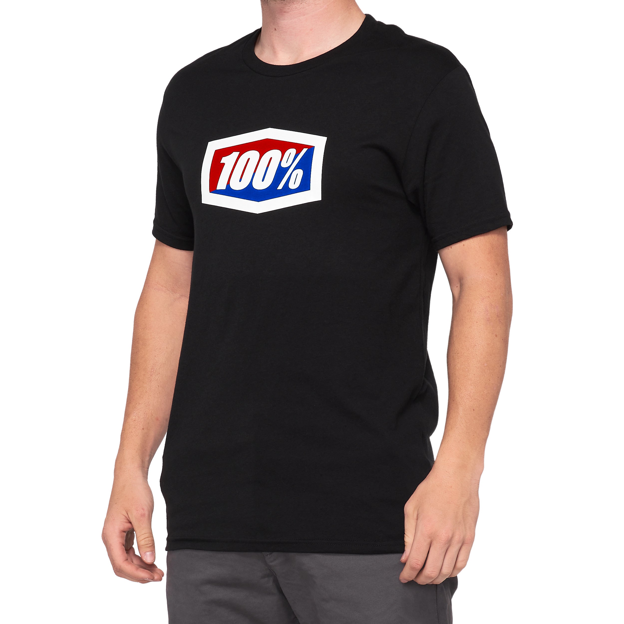 100% Official Short Sleeve Tee Black / S