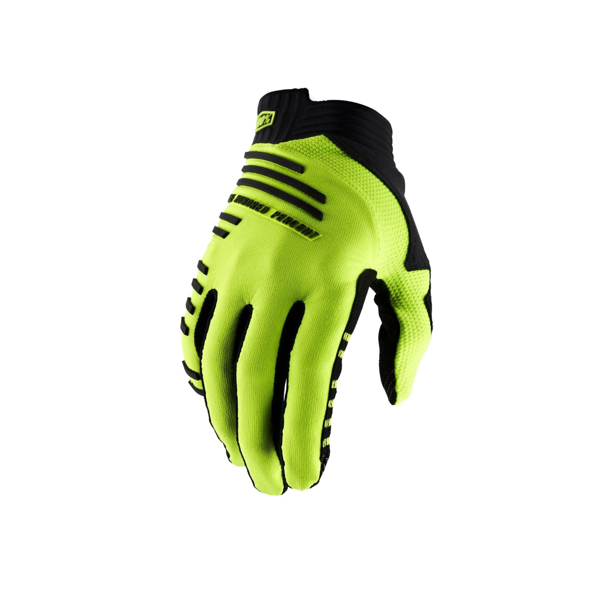 100% R-Core Gloves 2021 Fluo Yellow / L