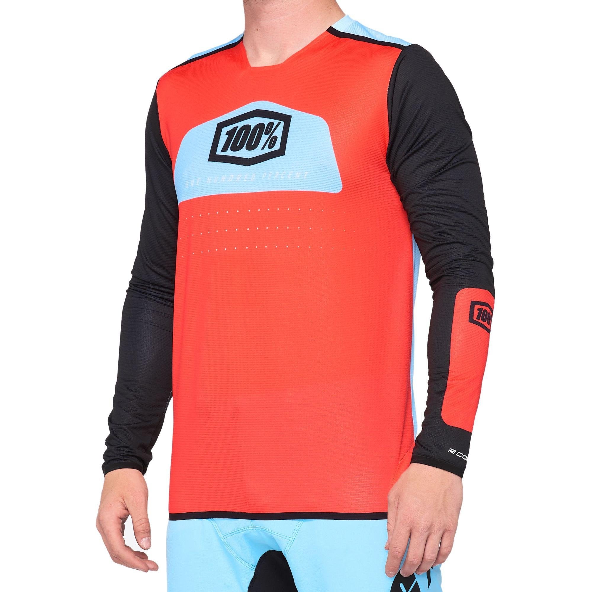 100% R-Core X Jersey 2020 Fluo Red / Black / S