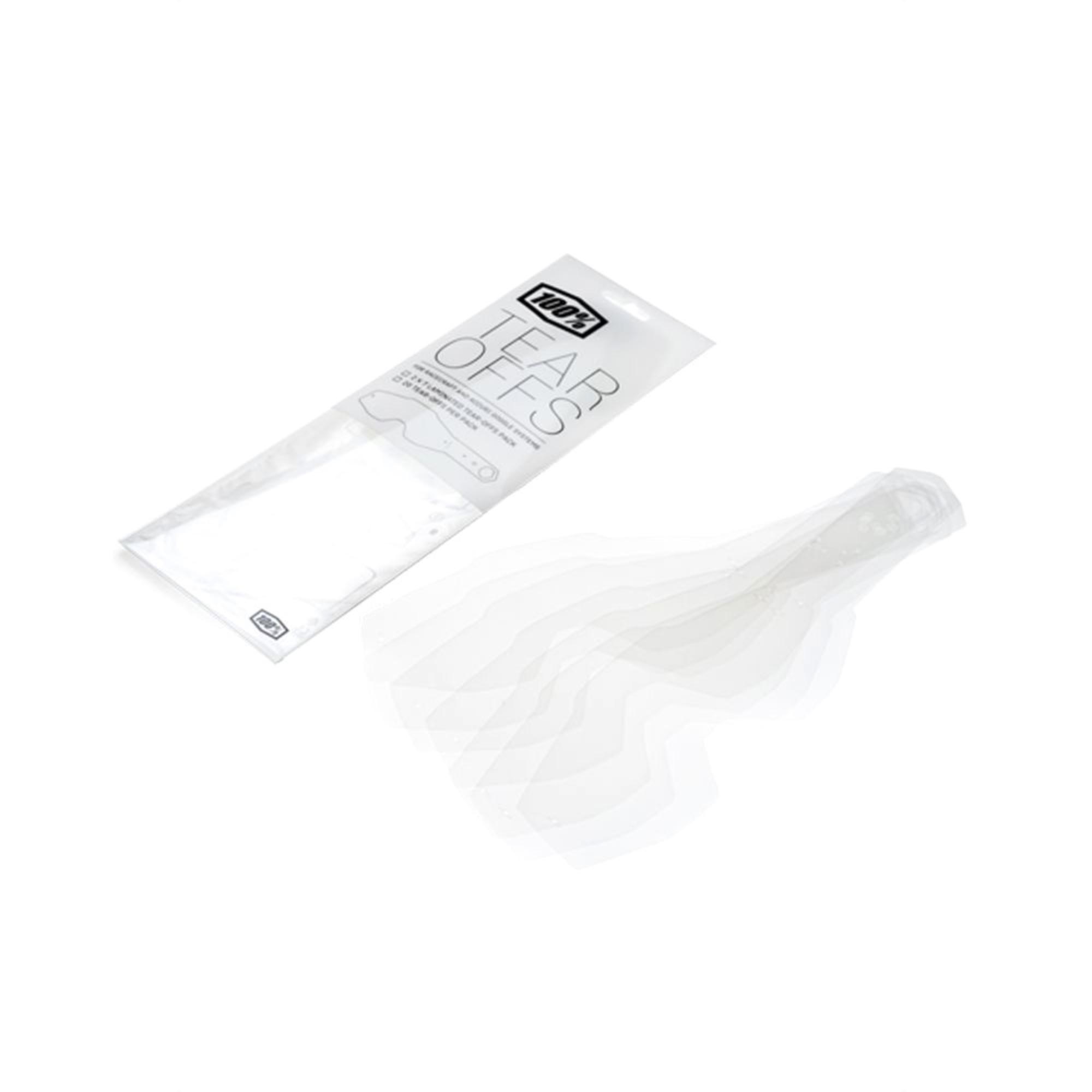 100% Racecraft 1 / Accuri 1 / Strata 1 Standard Tear-Offs 20 Pack