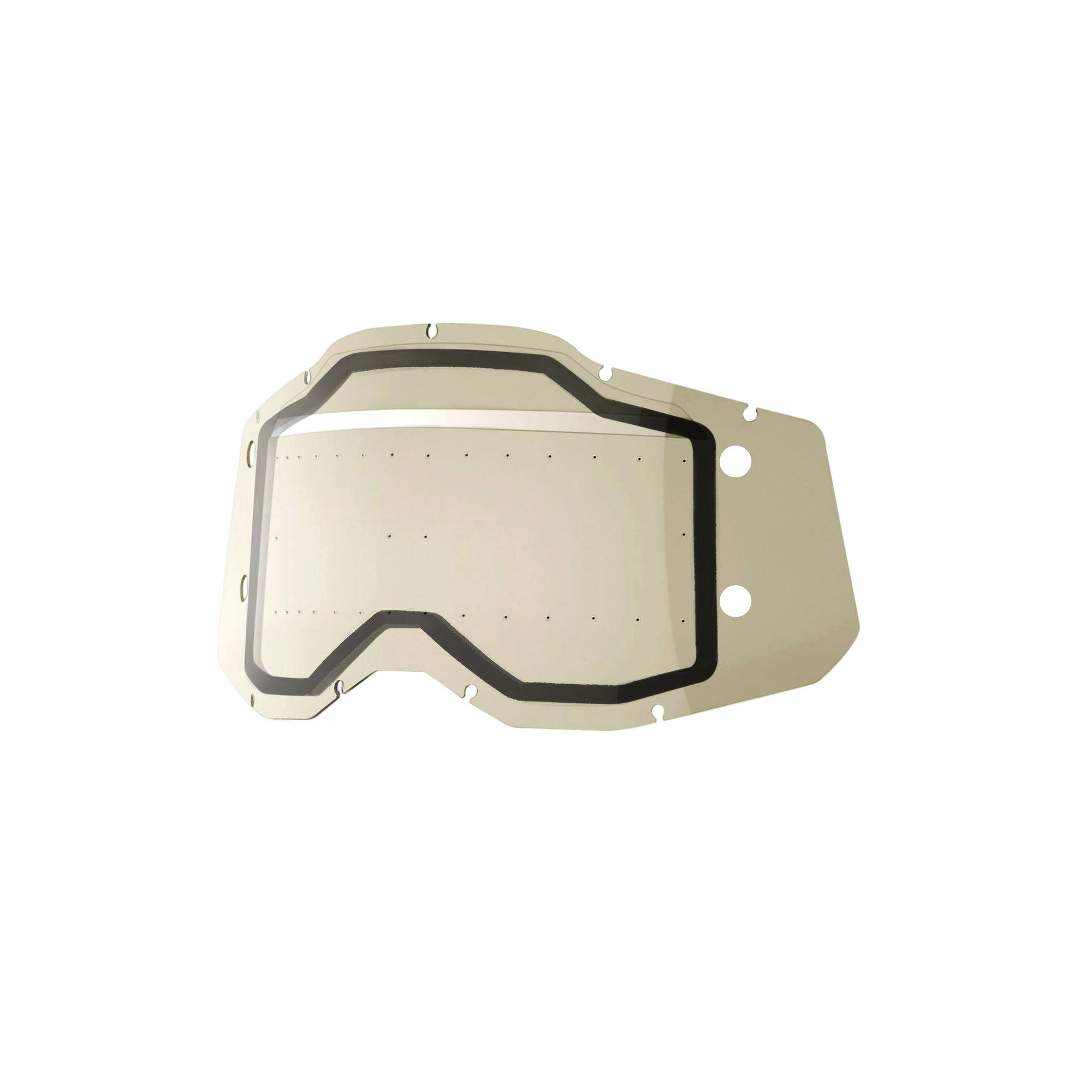 100% Racecraft 2 / Accuri 2 / Strata 2 Forecast Replacement Dual Pane Lens Smoke / With Bumps