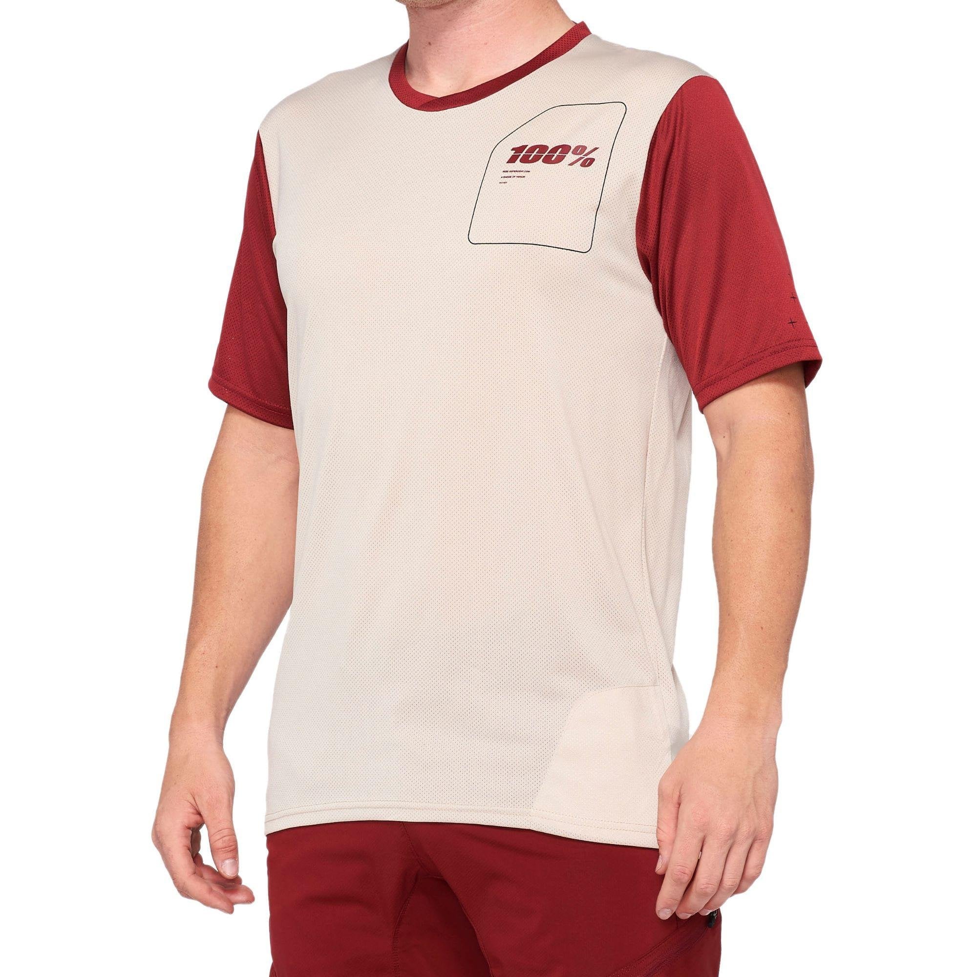 100% Ridecamp Jersey 2021 Stone / Brick / S