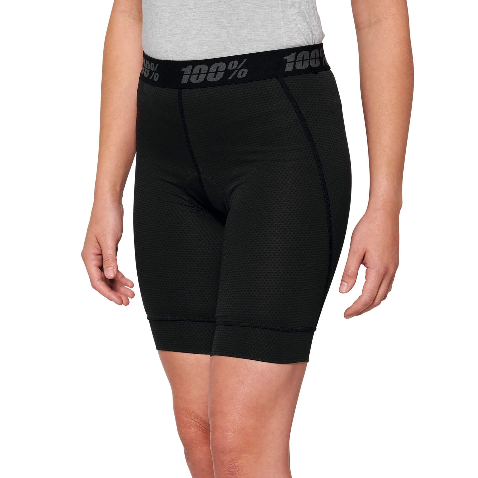100% Ridecamp Women's Shorts with Liner Black / S