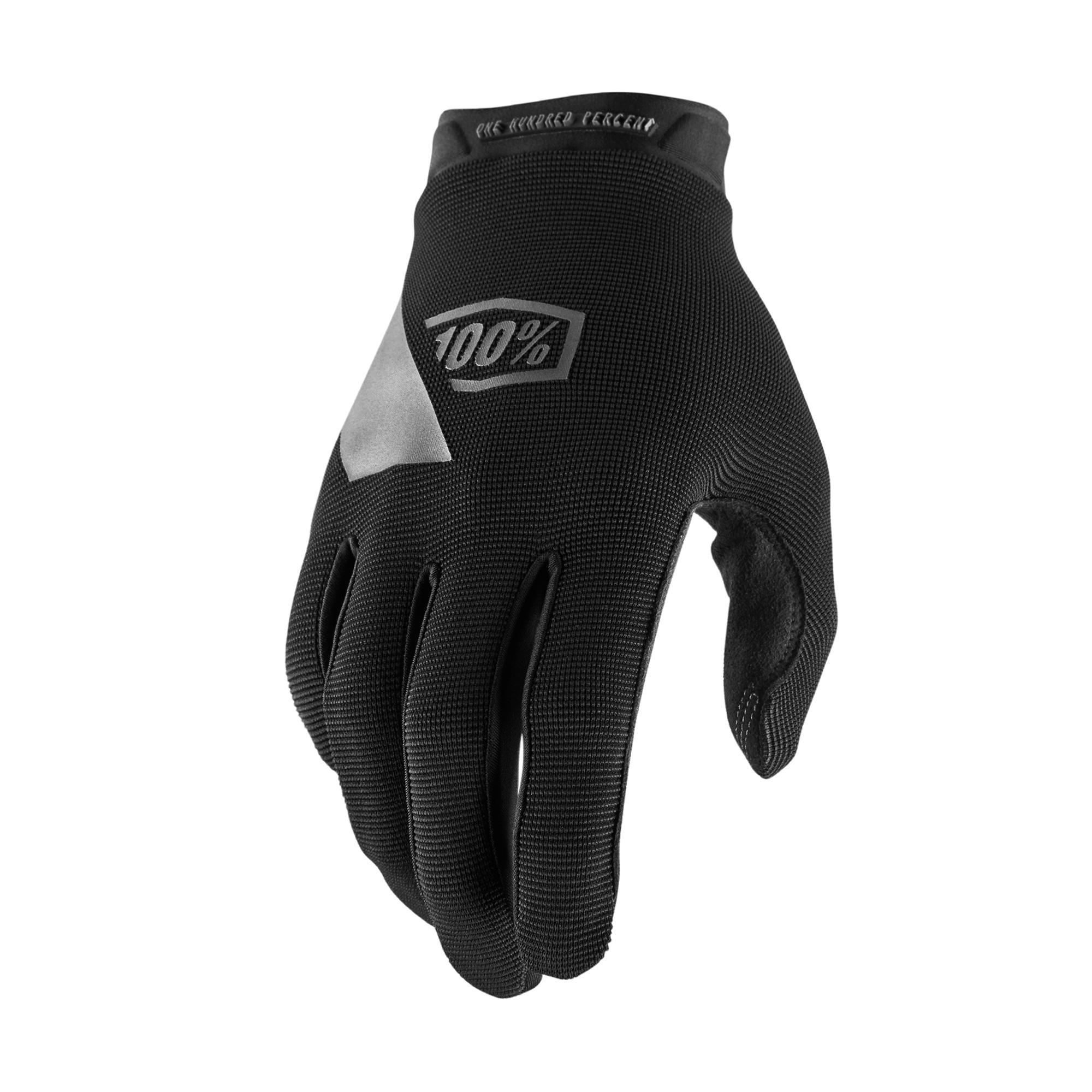 100% Ridecamp Youth Gloves Black / S