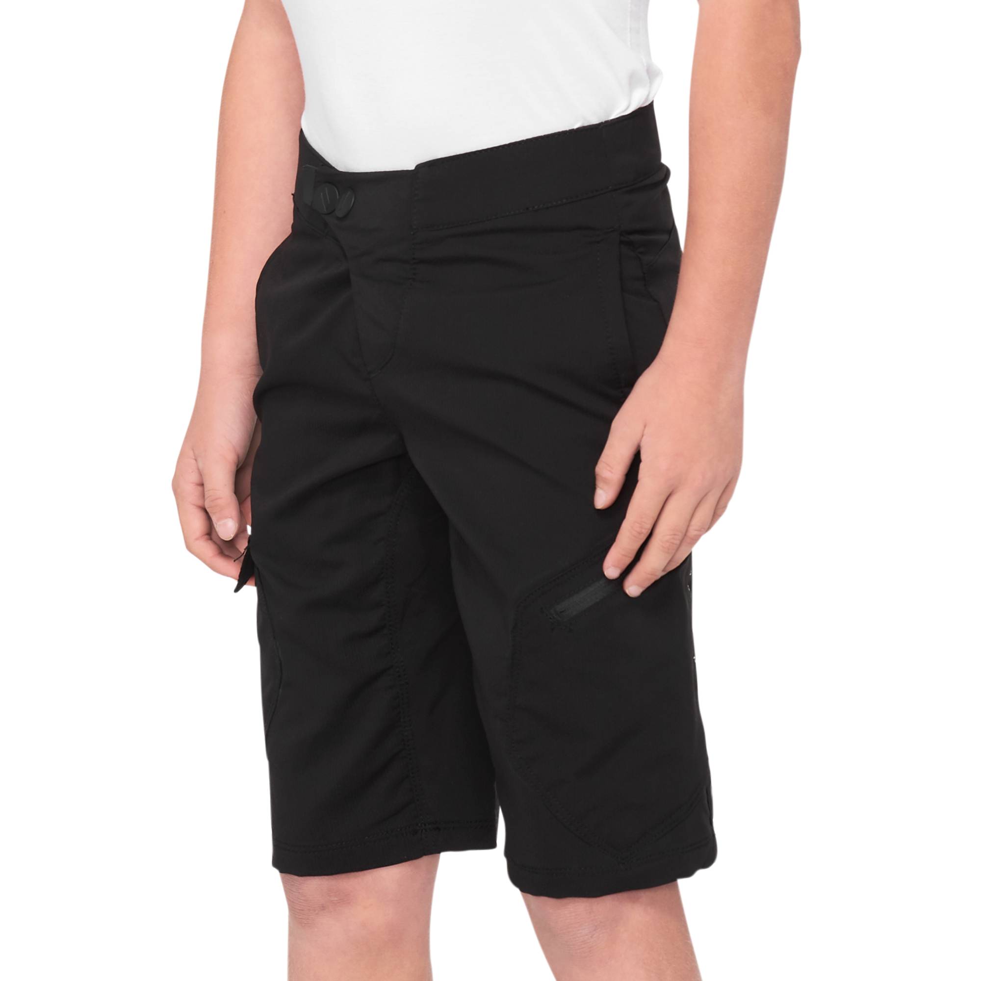 100% Ridecamp Youth Shorts Black / 22