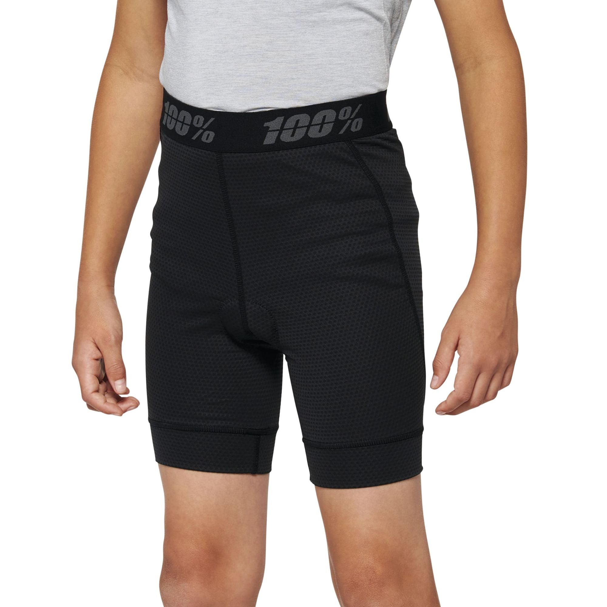 100% Ridecamp Youth Shorts with Liner Black / 22