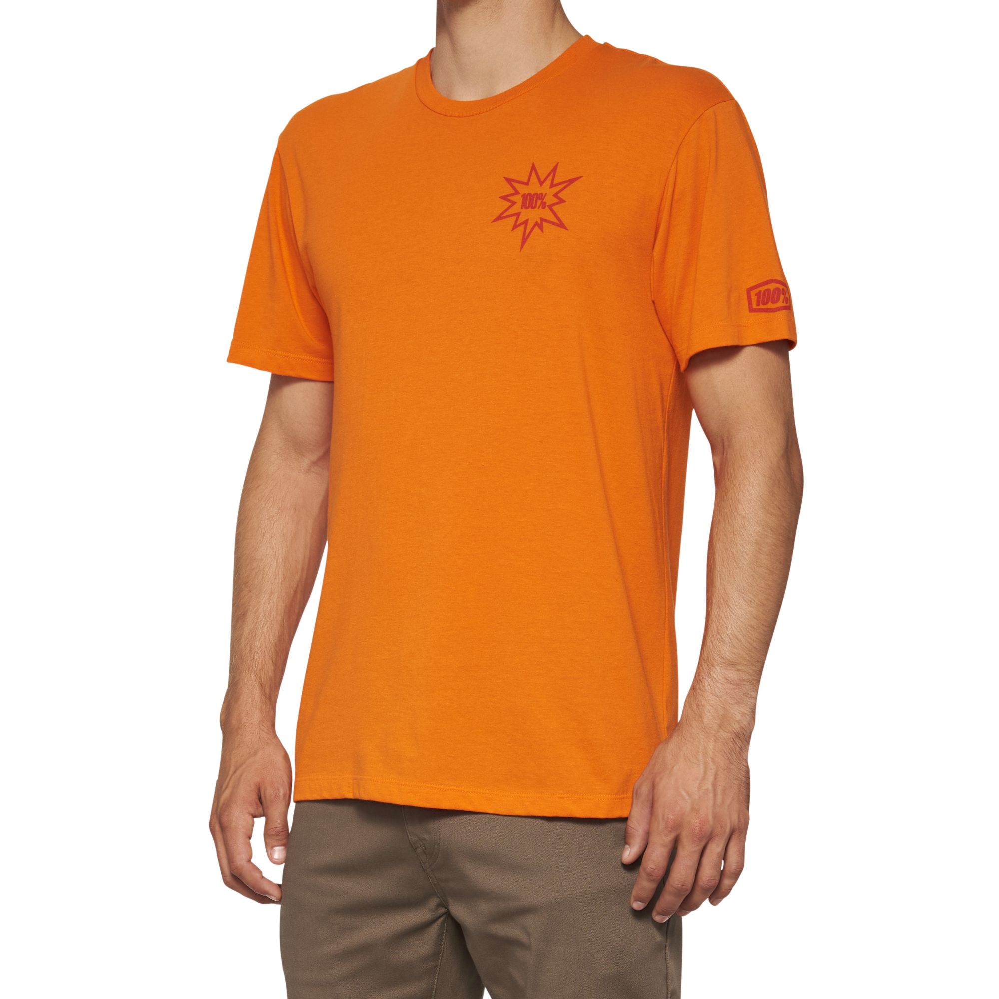 100% Serpico Short Sleeve T-Shirt Orange / XL