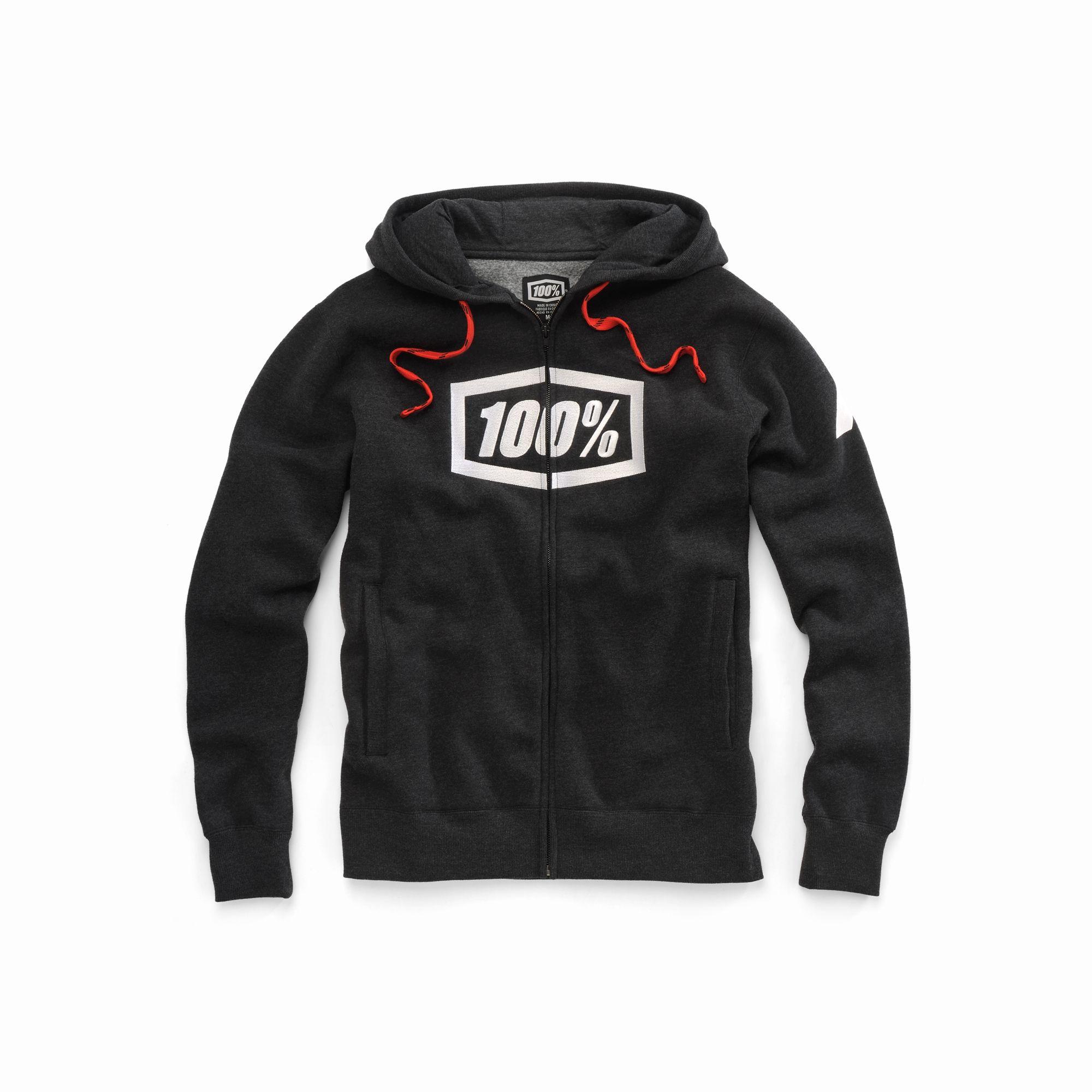 100% Syndicate Zip Fleece Hoodie Black / S