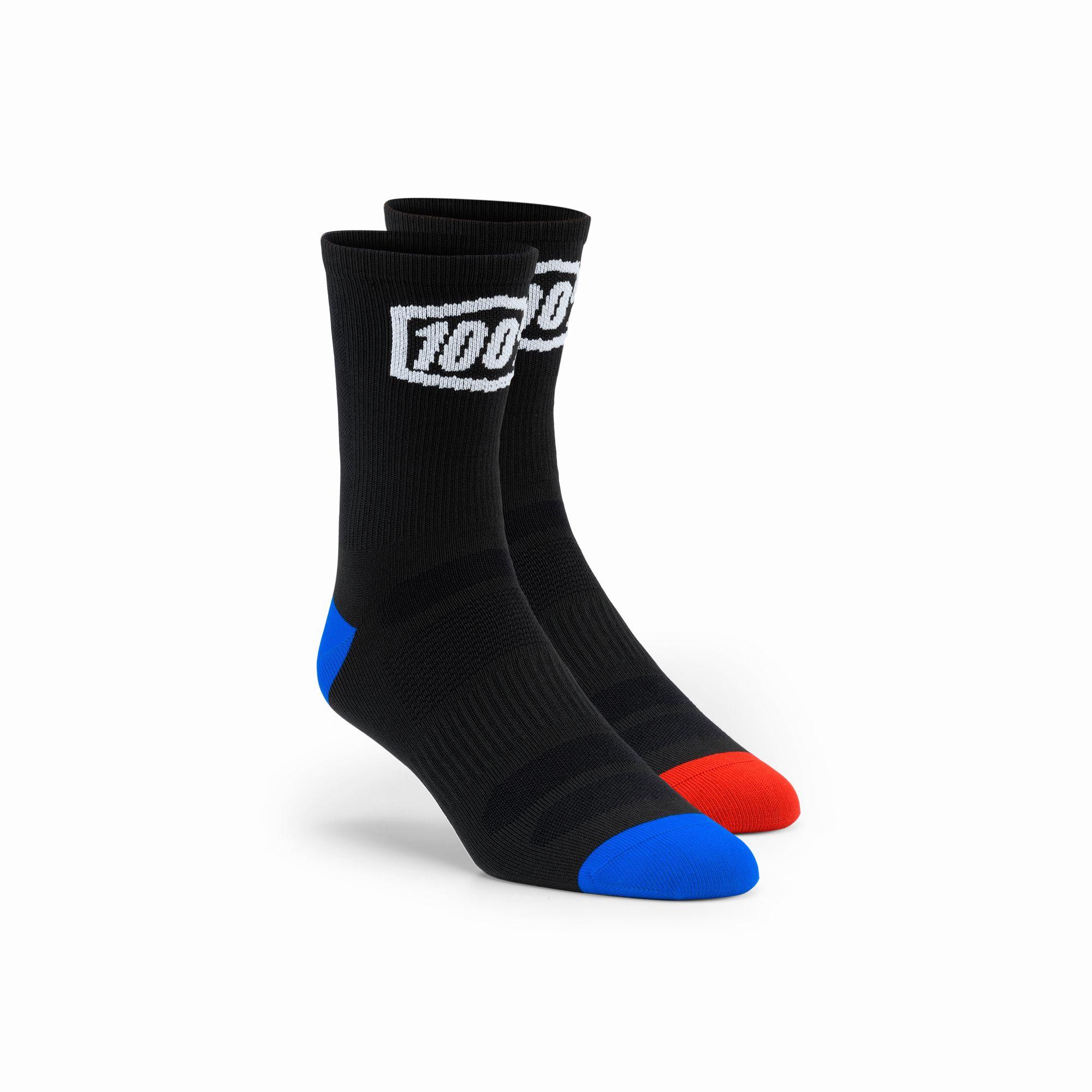 100% Terrain MTB Performance Socks Black / S/M