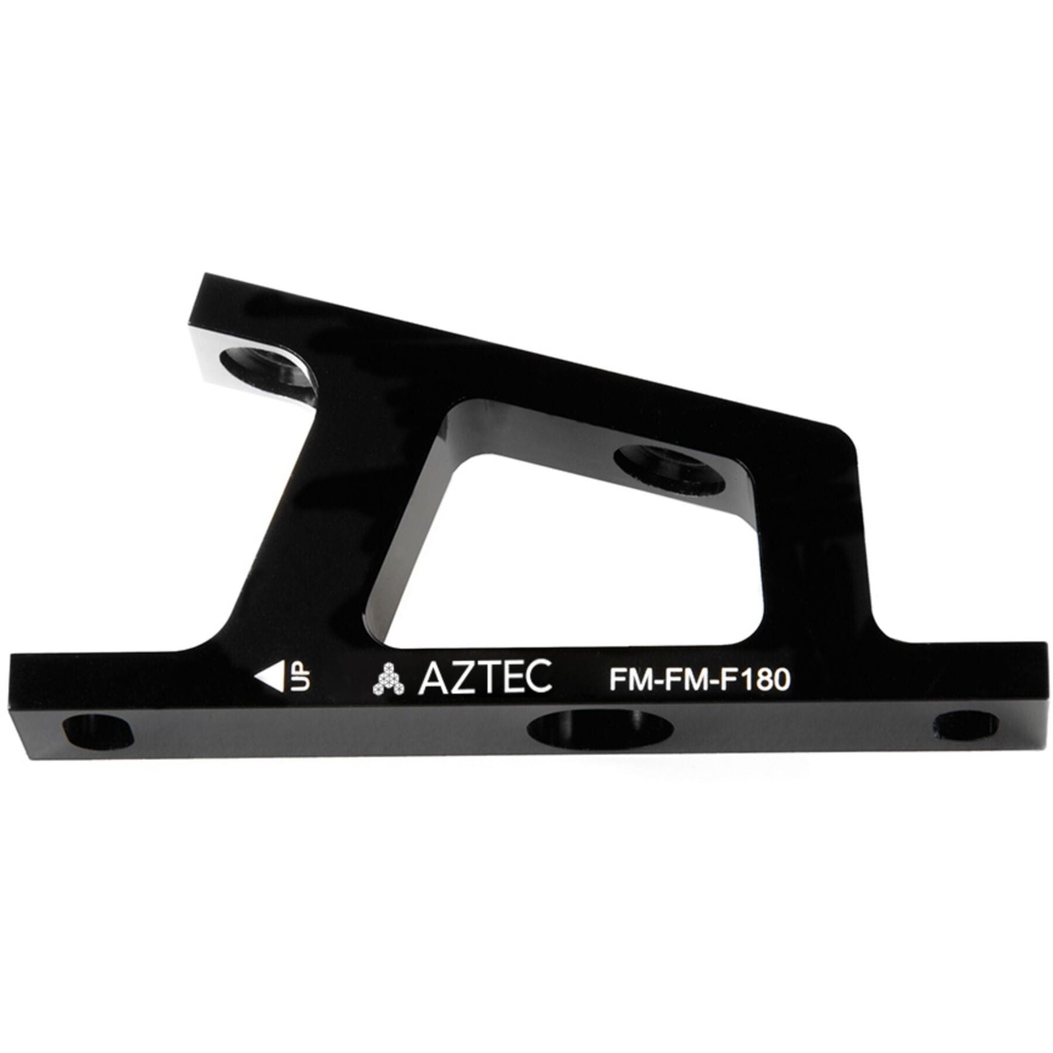 Aztec Brake Mount Adapter - Flatmount Calliper to Flatmount Fork, 180mm Front Black