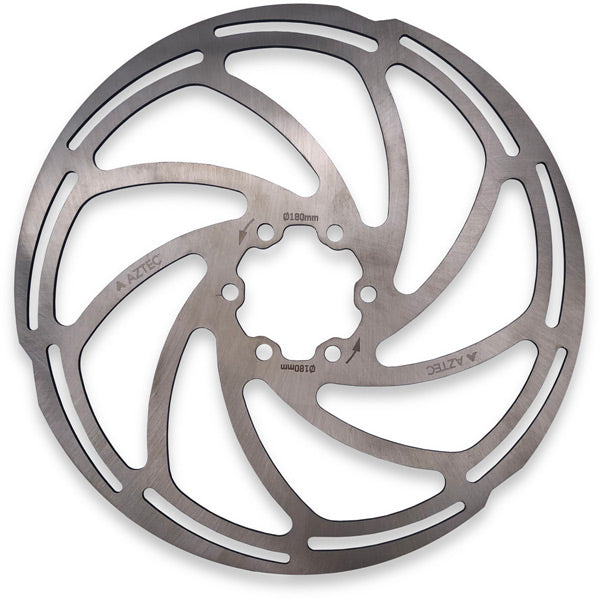 Aztec Stainless Steel 6-Bolt Disc Rotor Silver / 6-bolt - 140mm