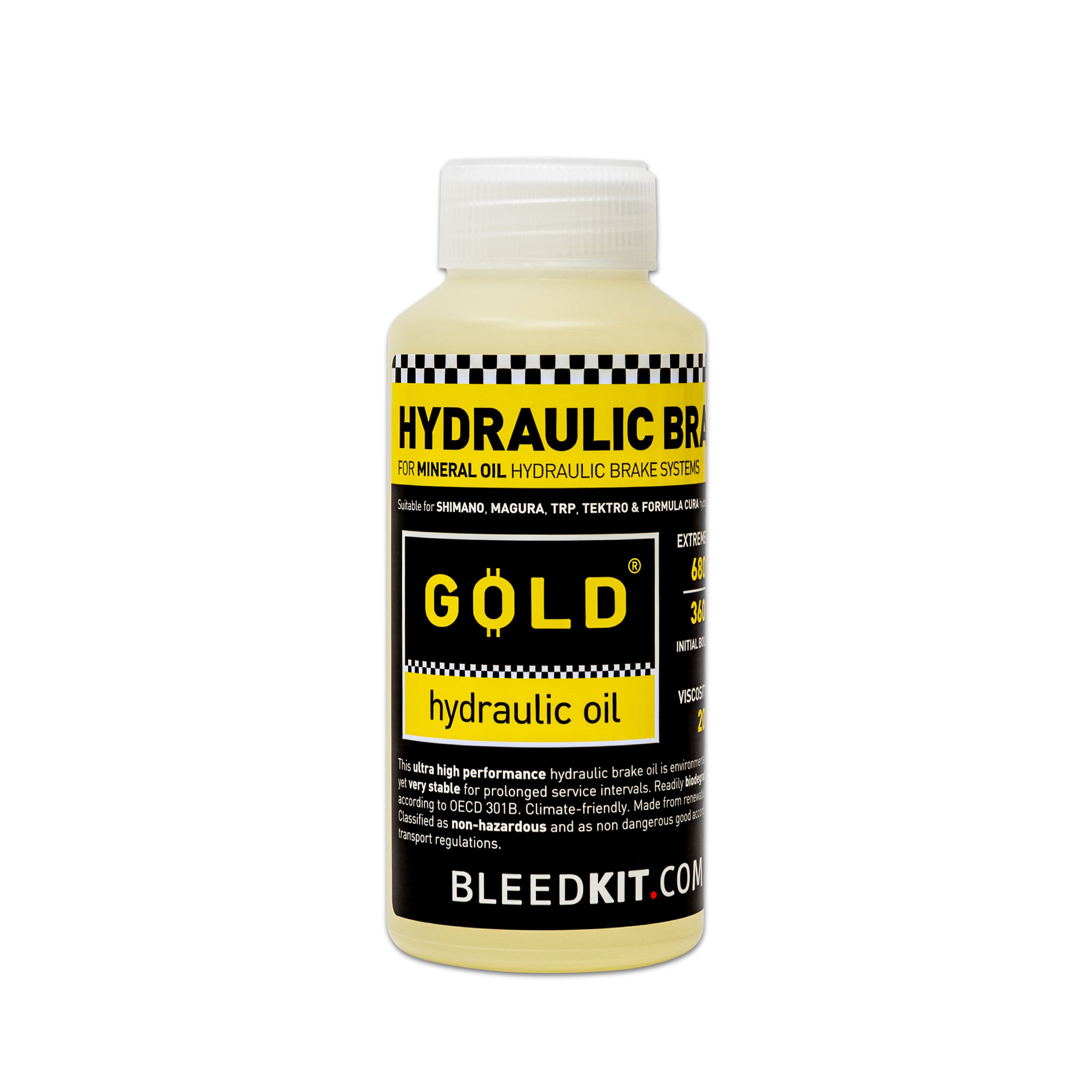 Bleedkit Gold Mineral Oil Hydraulic Disc Brake Fluid 100ml