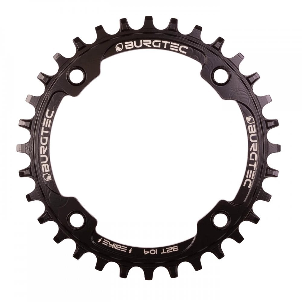 Burgtec 104mm E-Bike Steel Thick Thin Chainring Burgtec Black / 32T