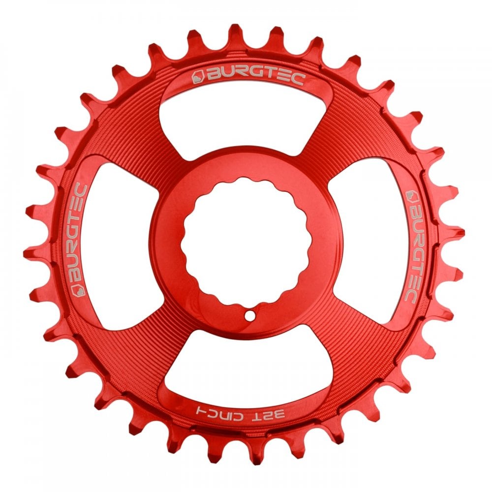 Burgtec Chainring - RF Cinch Thick Thin Race Red / 28T