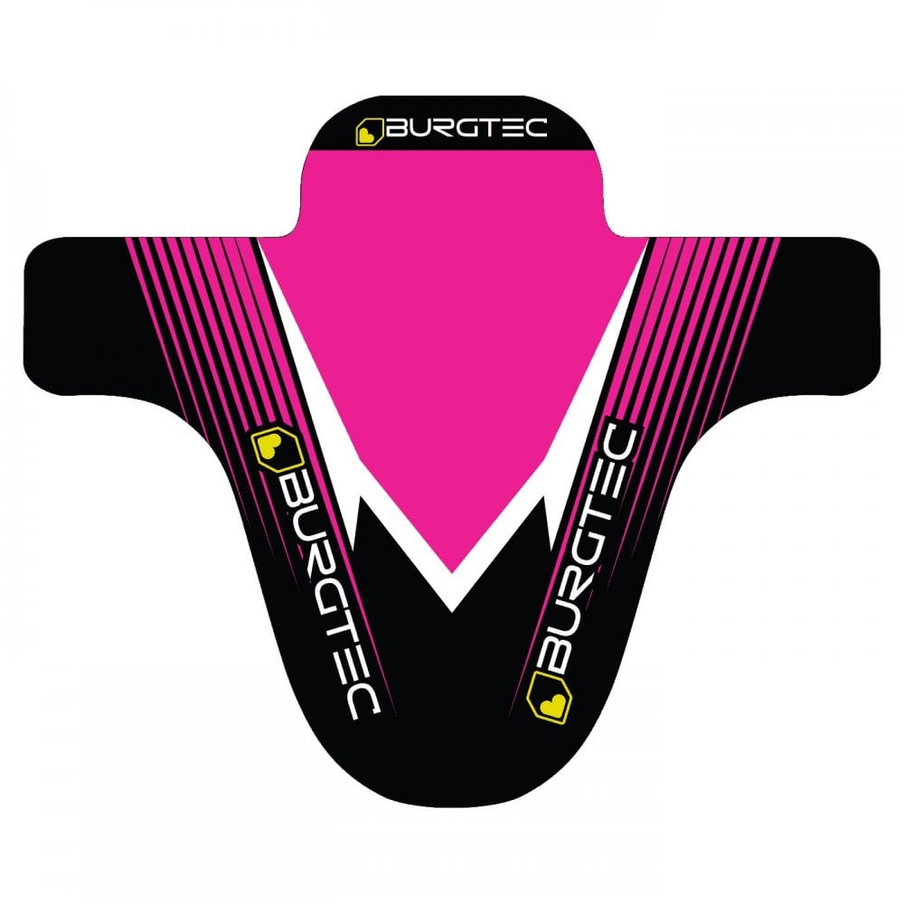 Burgtec Moto Mudguard Pink/Black Decal