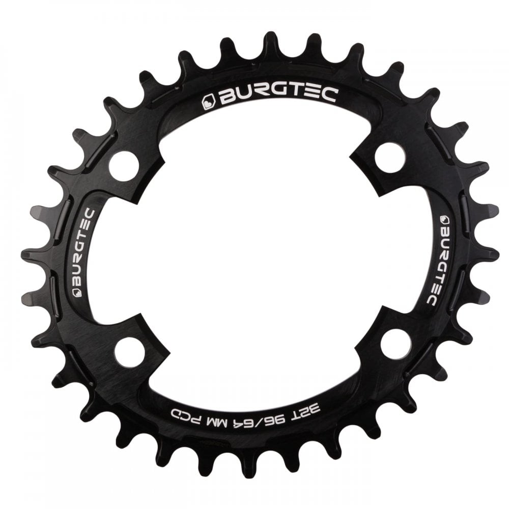 Burgtec Oval Thick Thin Chainring Burgtec Black / 30T / 96/64mm