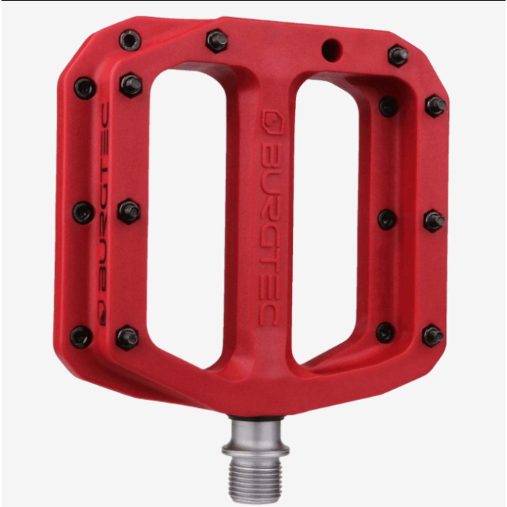 Burgtec Penthouse MK4 Composite Flat Pedal Race Red