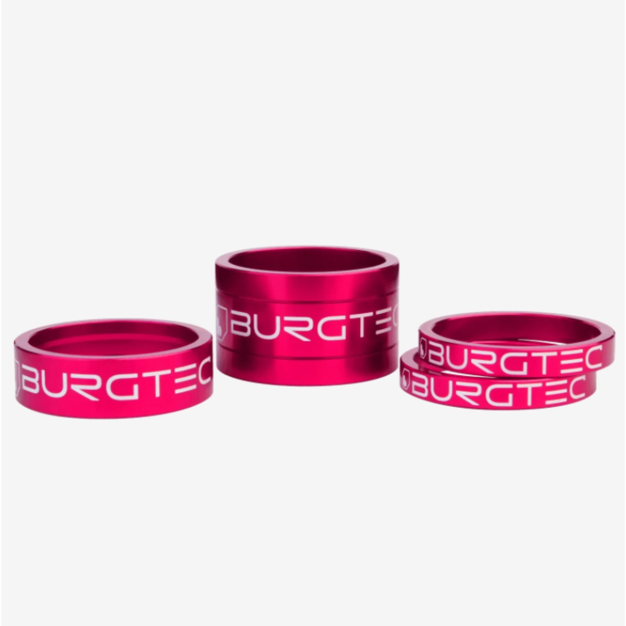 Burgtec Stem Spacers Kit Toxic Barbie Pink