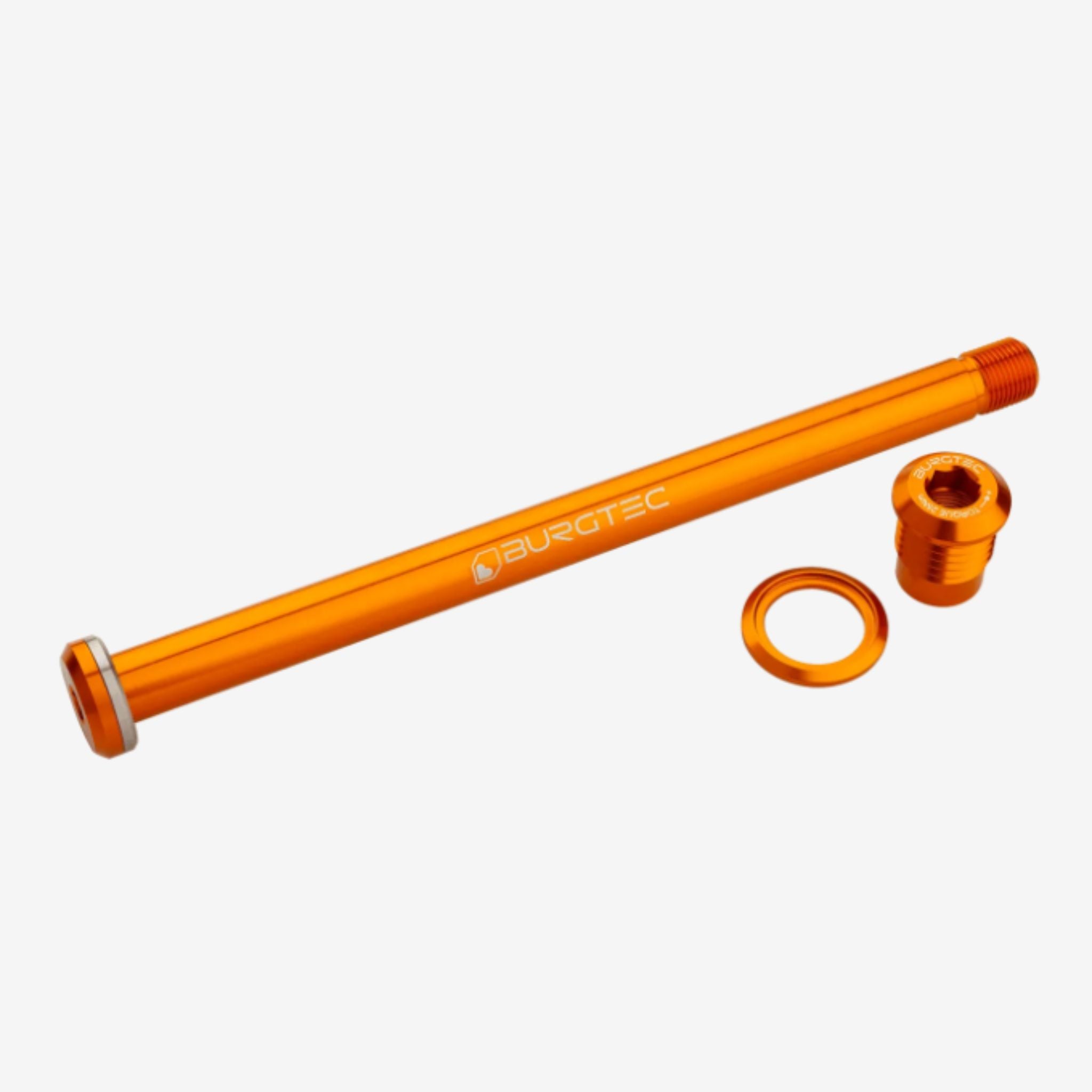 Burgtec Yeti 174mm Rear Axle Iron Bro Orange