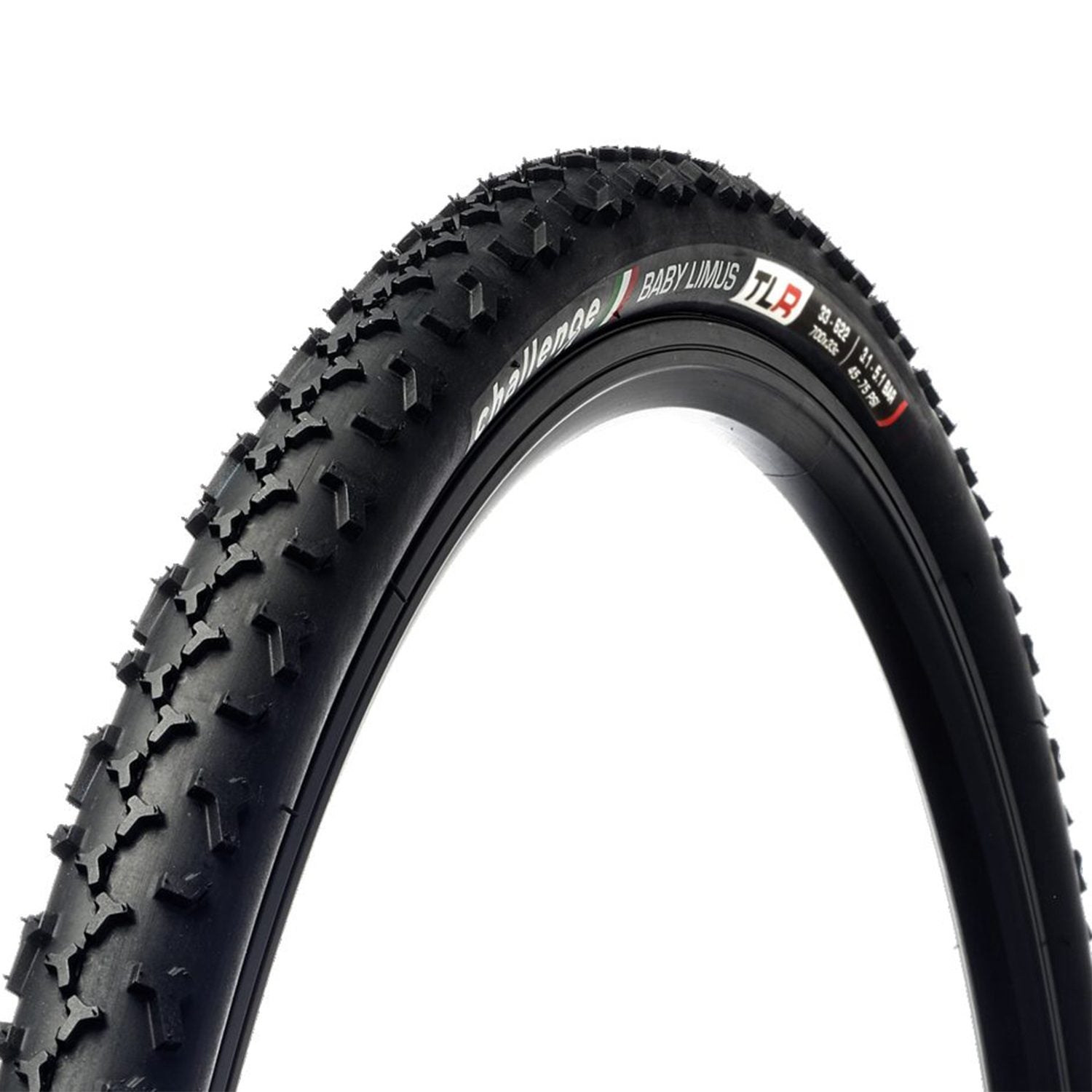 Challenge Baby Limus Race Vulcanized Tubeless Ready Tyre Black / 700x33