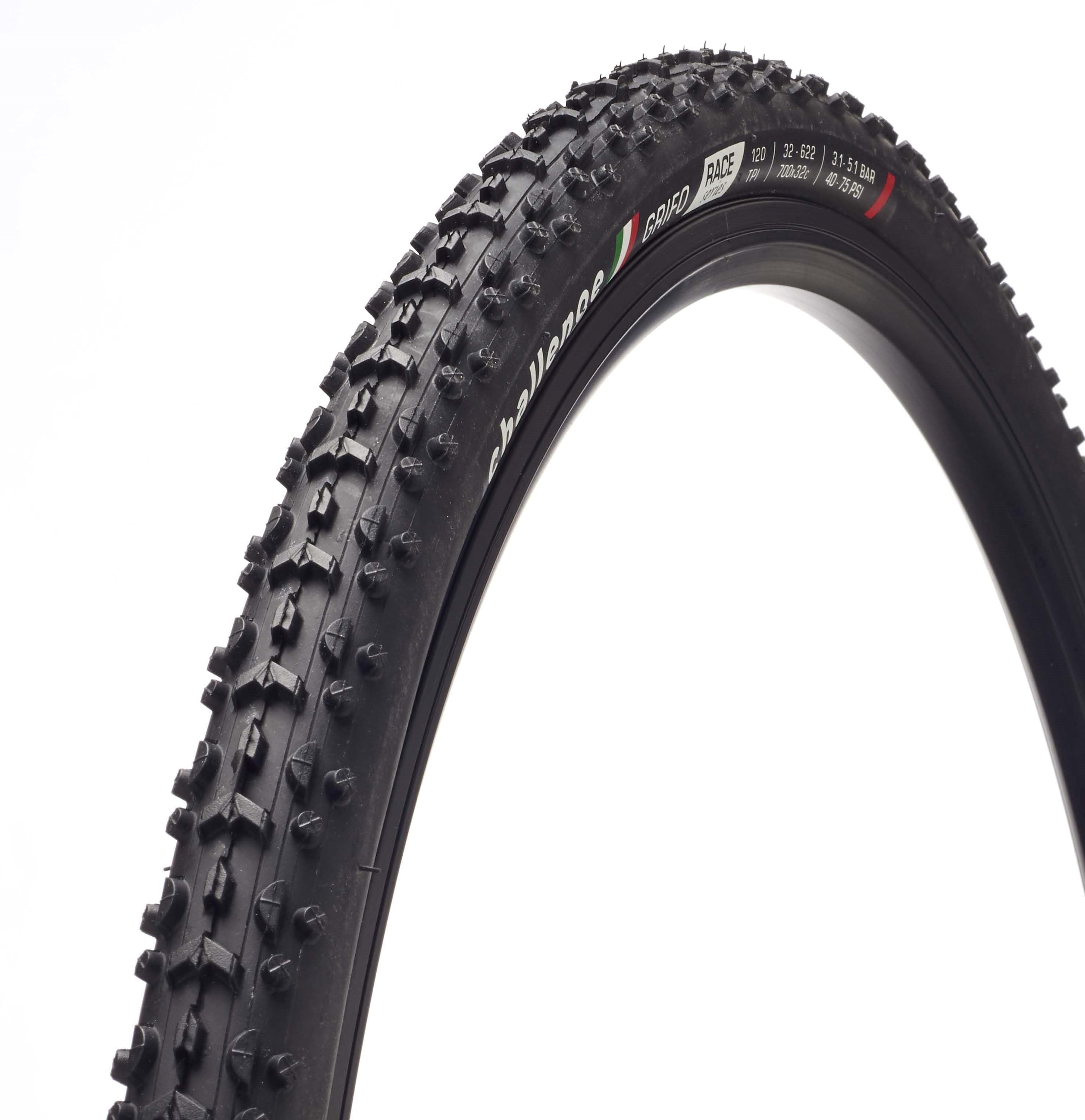 Challenge Grifo Race Vulcanised Clincher Cyclocross Tyre Black / 700x33